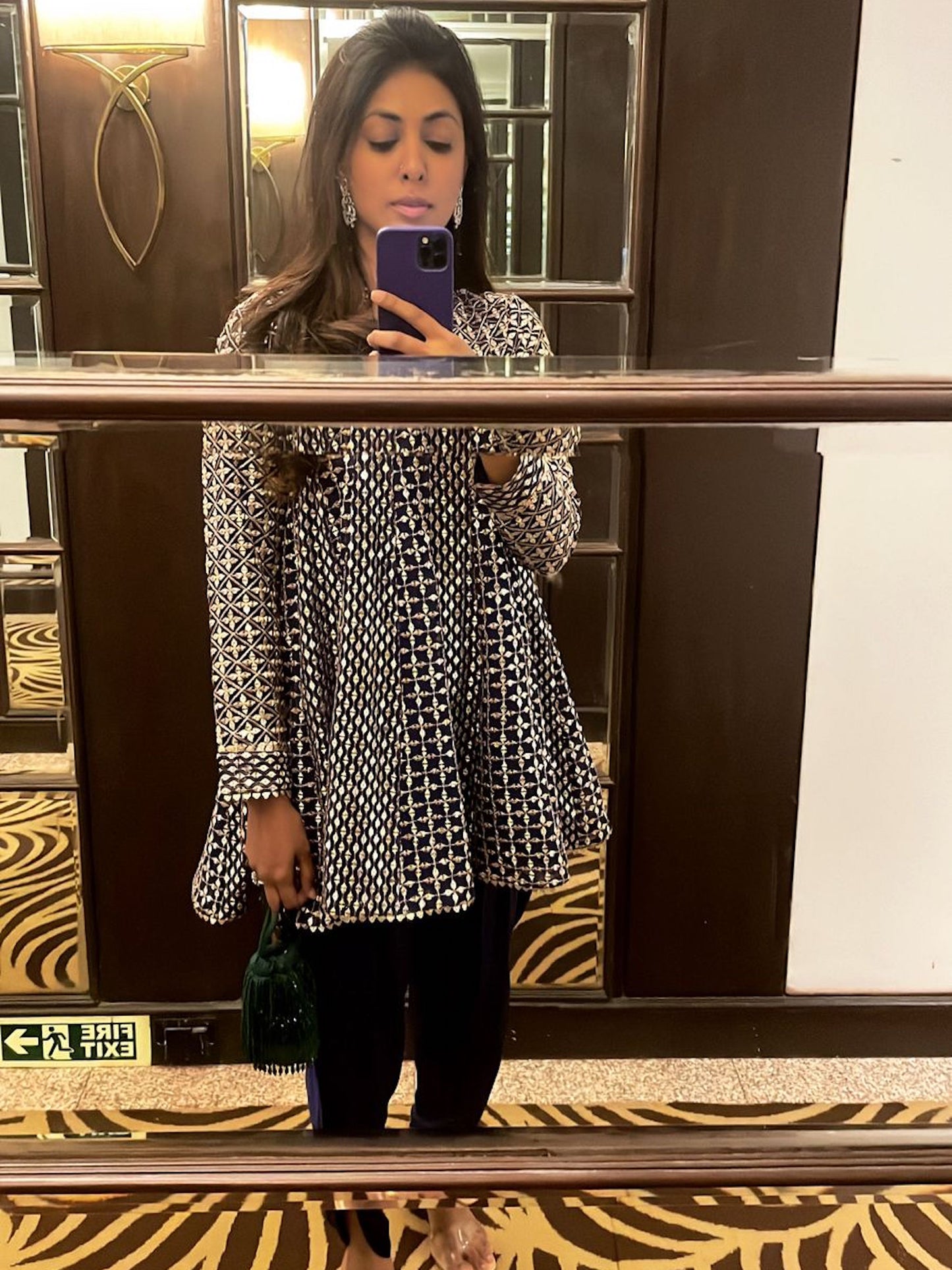 ZARI & SEQUIN DHOTI SET