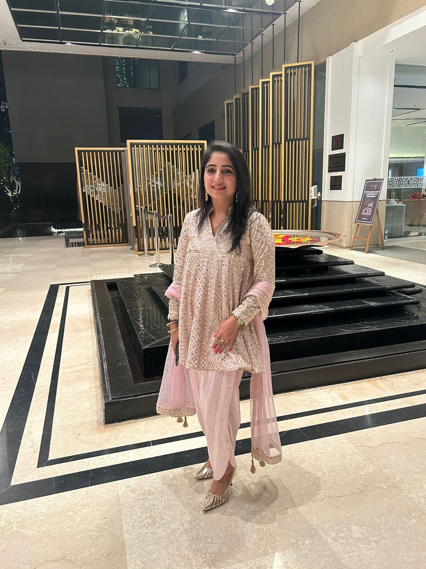 ZARI & SEQUIN DHOTI SET