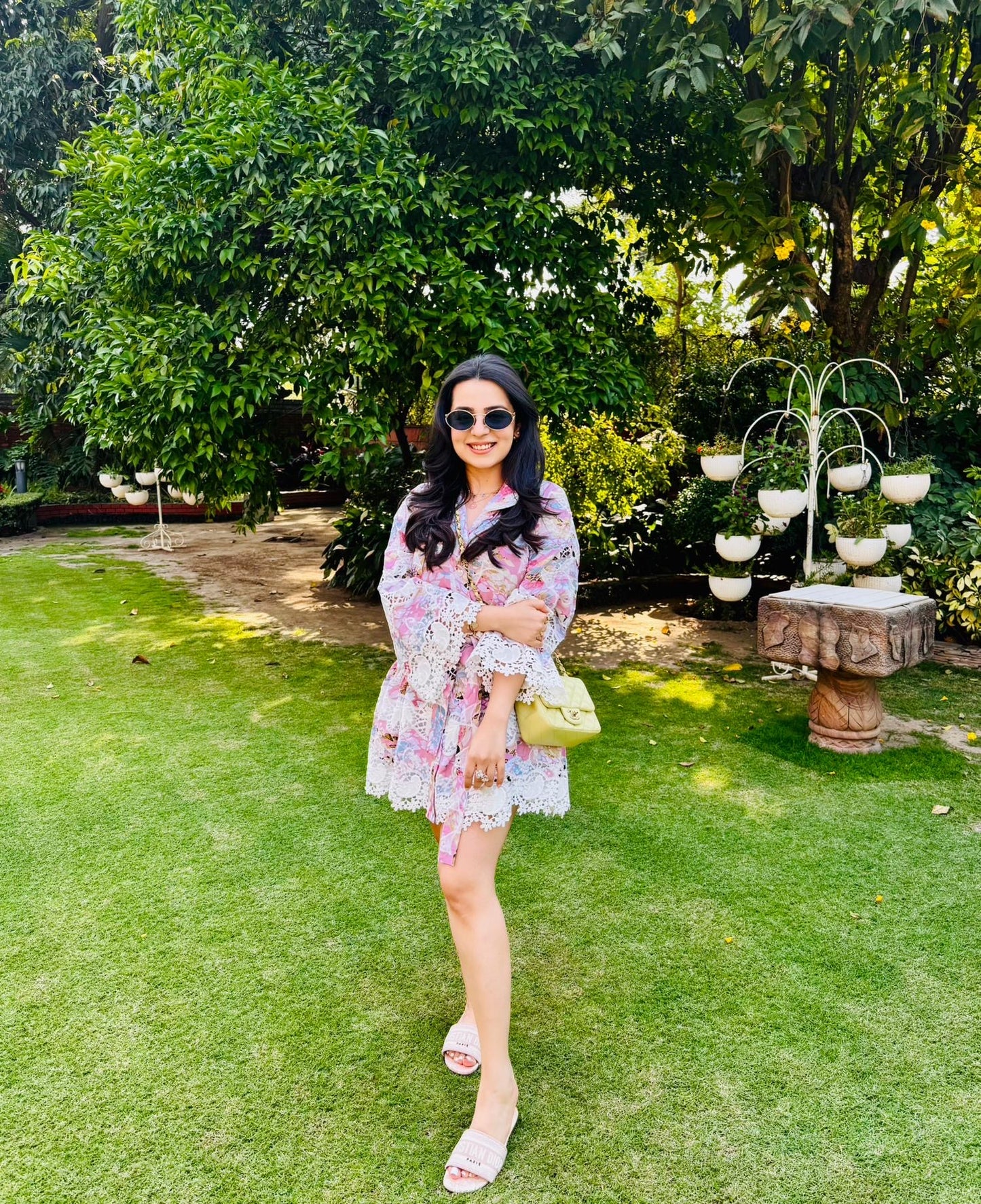 TANYA NARANG IN PINK COTTON DRESS