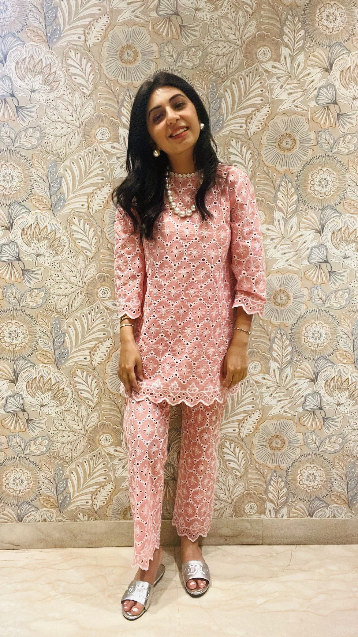 PINK COTTON COORD SET