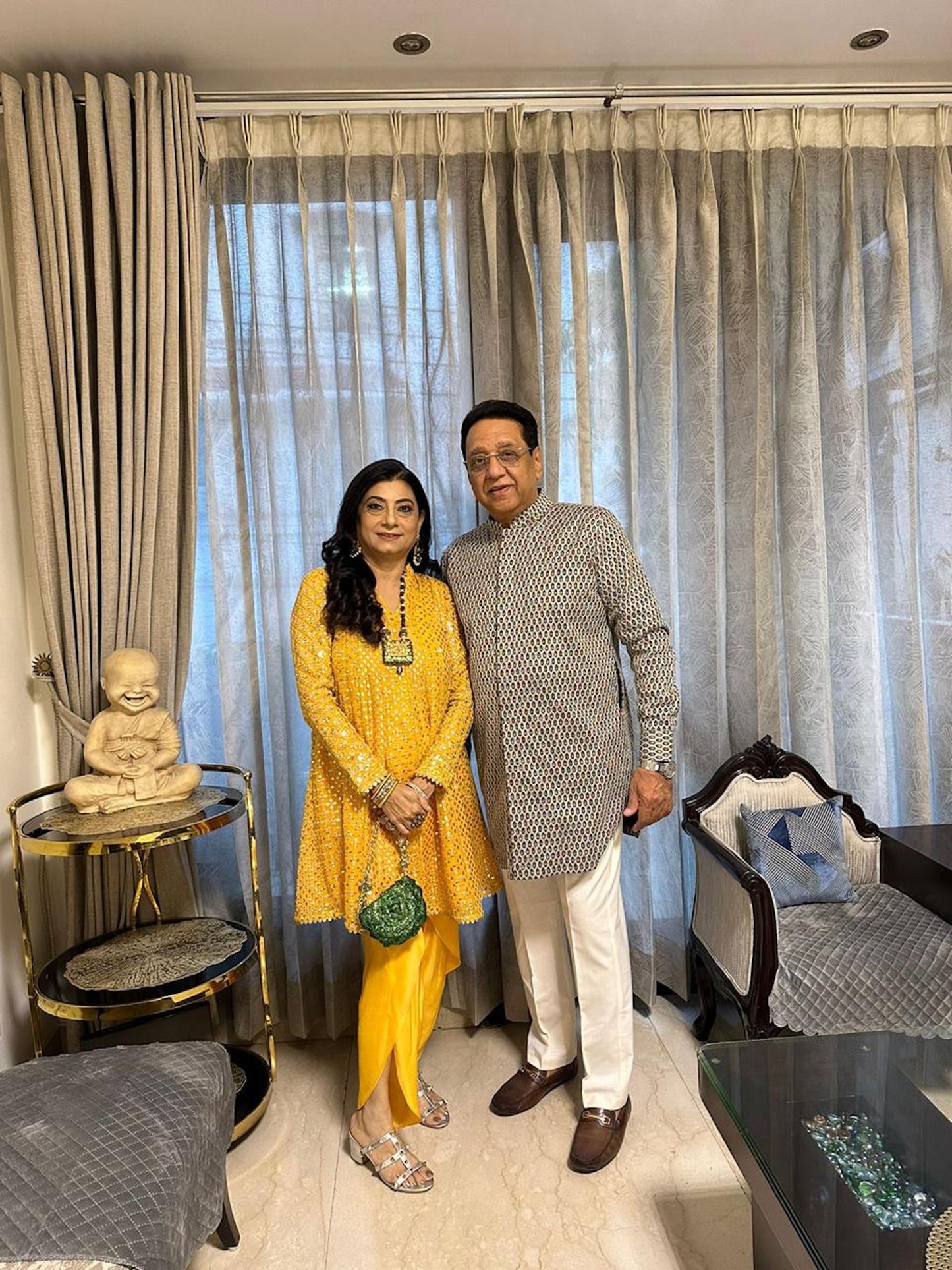 ZARI & SEQUIN DHOTI SET