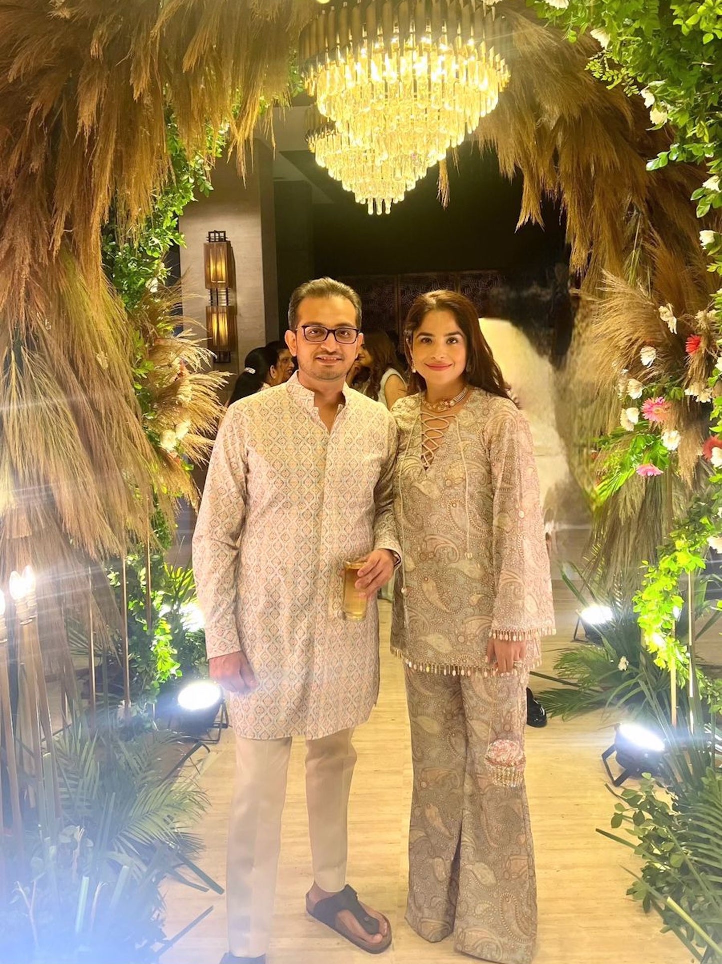 GREY MULTI COLOR EMBROIDERED COORD SET