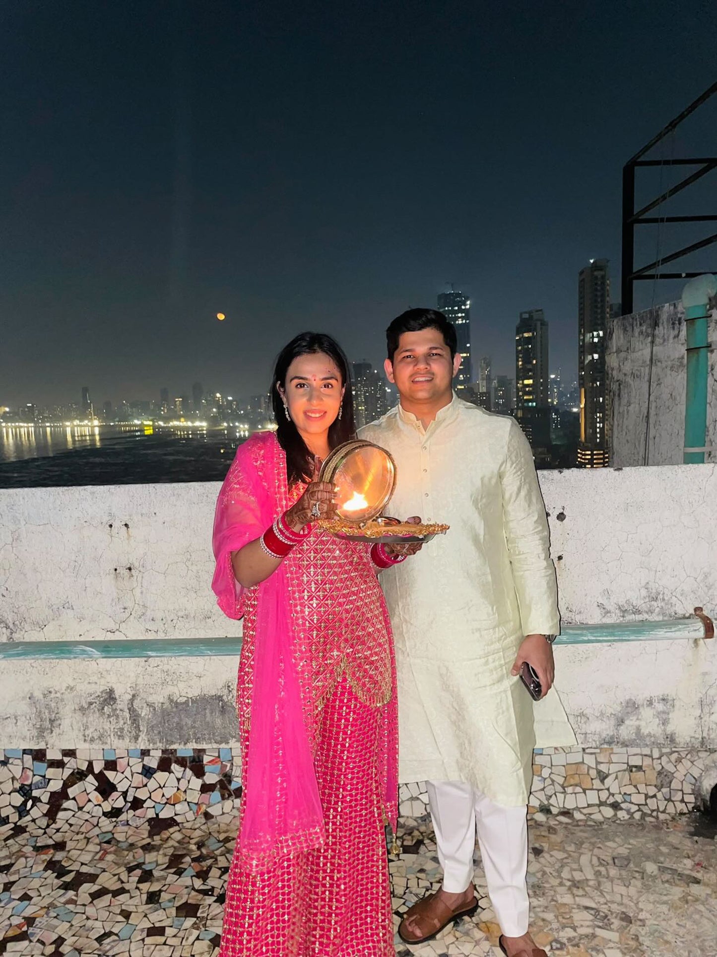 RANI PINK ZARI & SEQUIN COORD SET