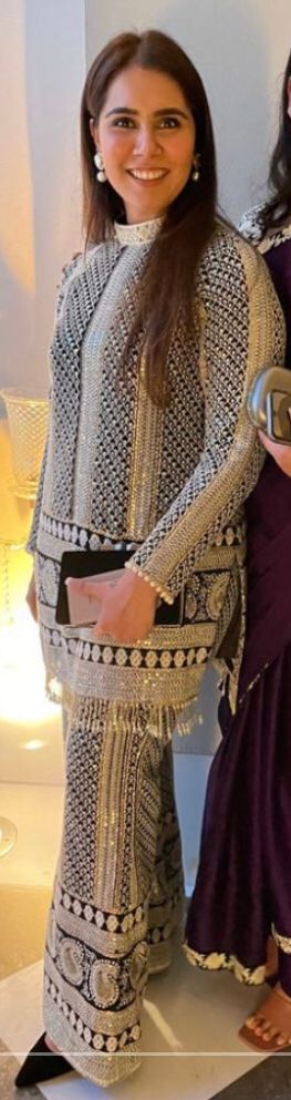 BLACK CHIKANKARI COORD SET