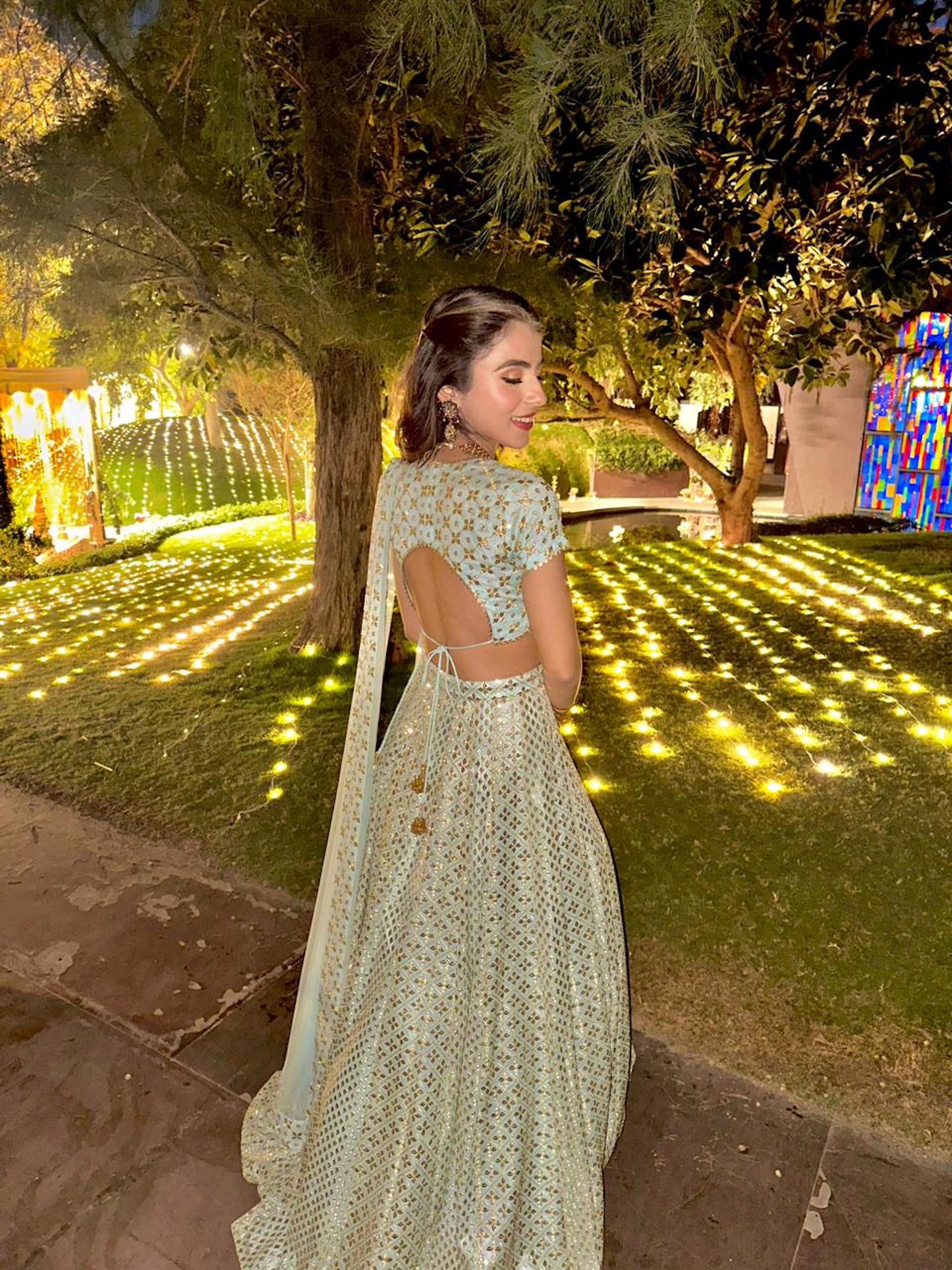 ZARI & SEQUIN LEHENGA SET