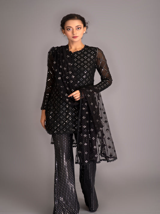 BLACK MIRROR WORK COORD SET