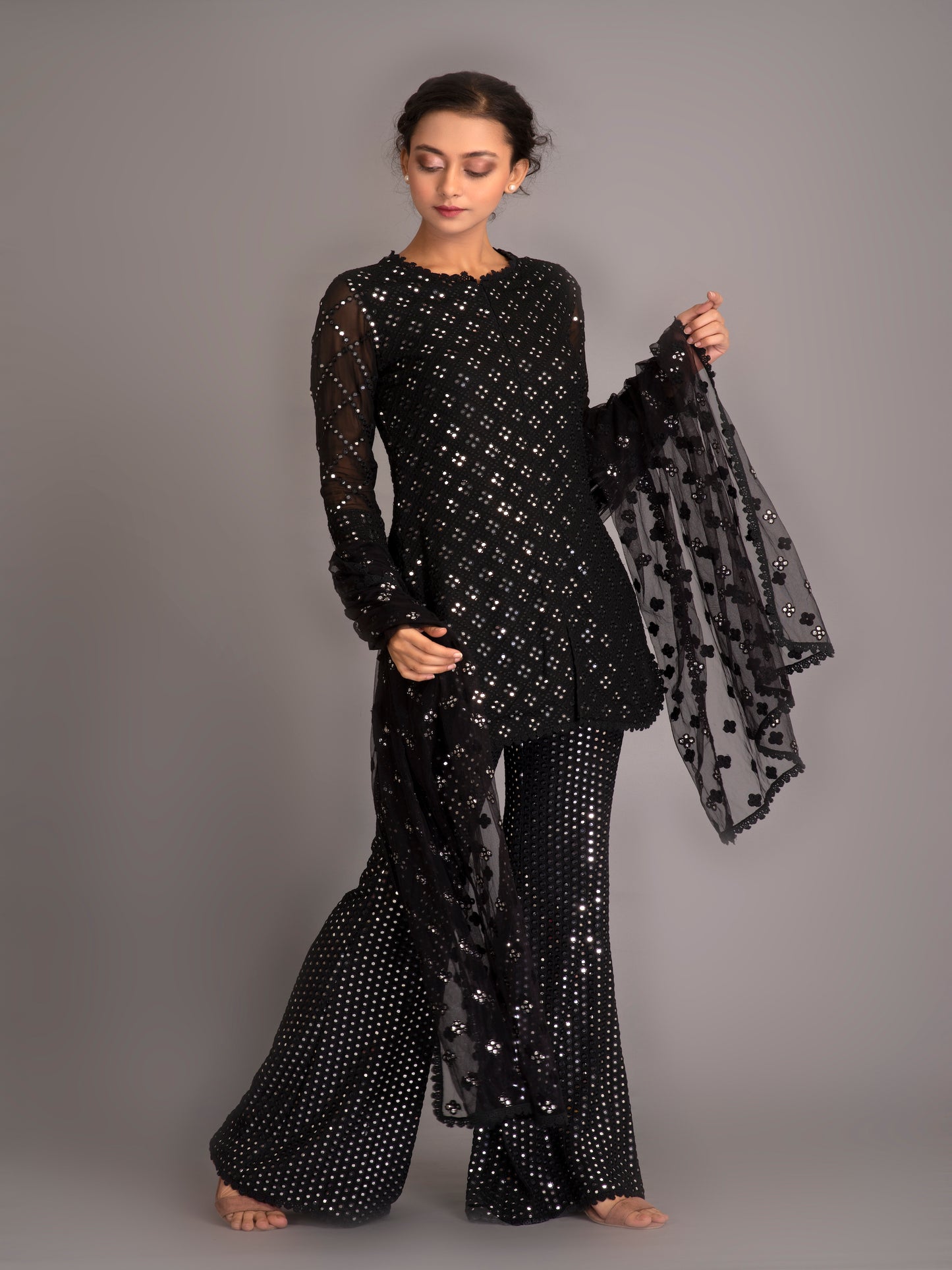 BLACK MIRROR WORK COORD SET