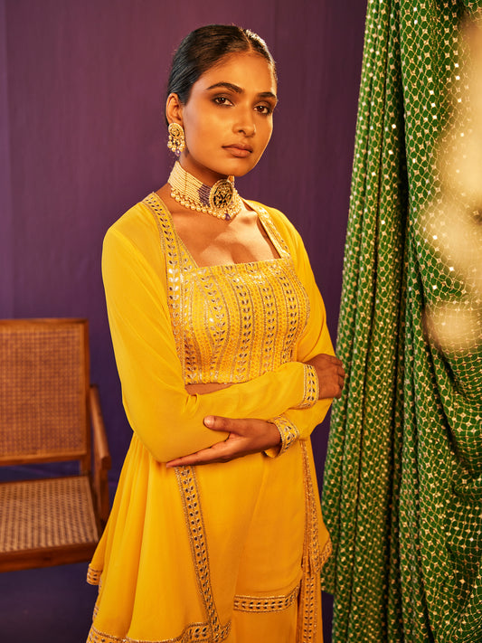 YELLOW GOTA 3 PIECE SET