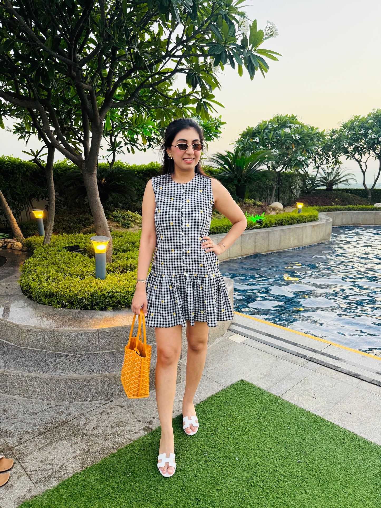 NIKITA KHURANA IN BLACK COTTON DRESS