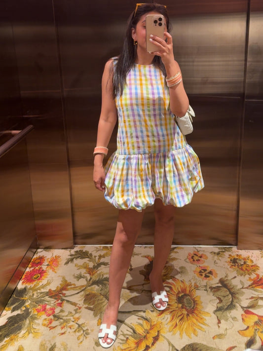 NIKITA KHURANA IN STRIPES COTTON DRESS