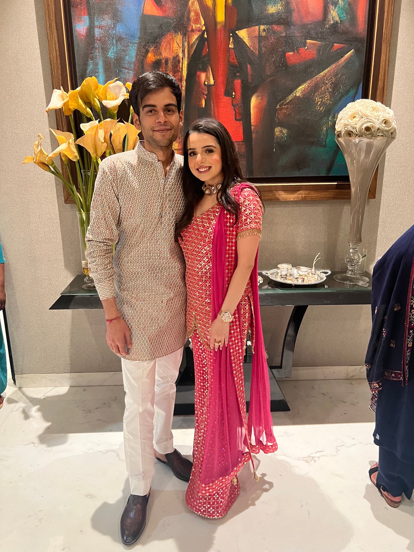 RANI PINK ZARI & SEQUIN COORD SET