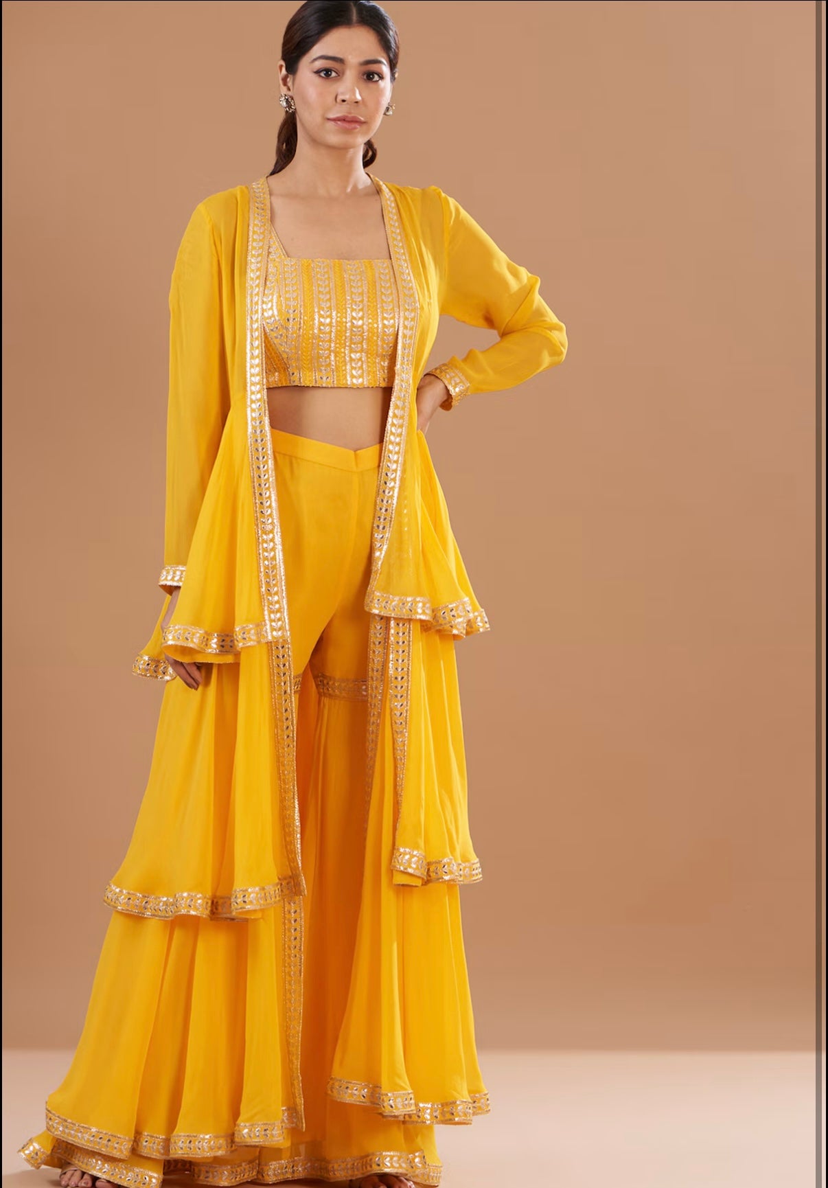 YELLOW GOTA 3 PIECE SET