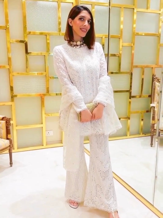 WHITE MIRROR WORK COORD SET