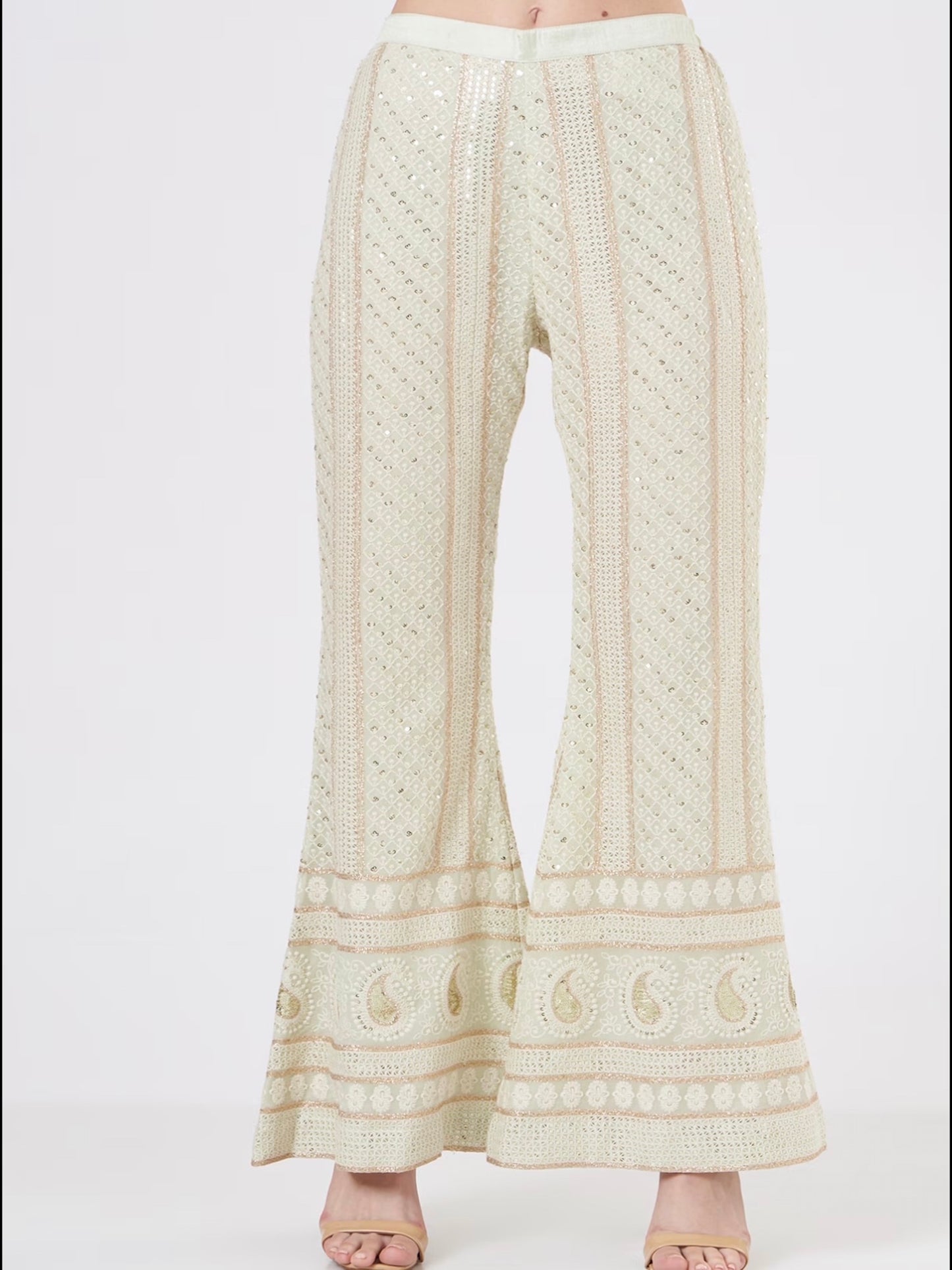 MINT GREEN CHIKANKARI COORD SET