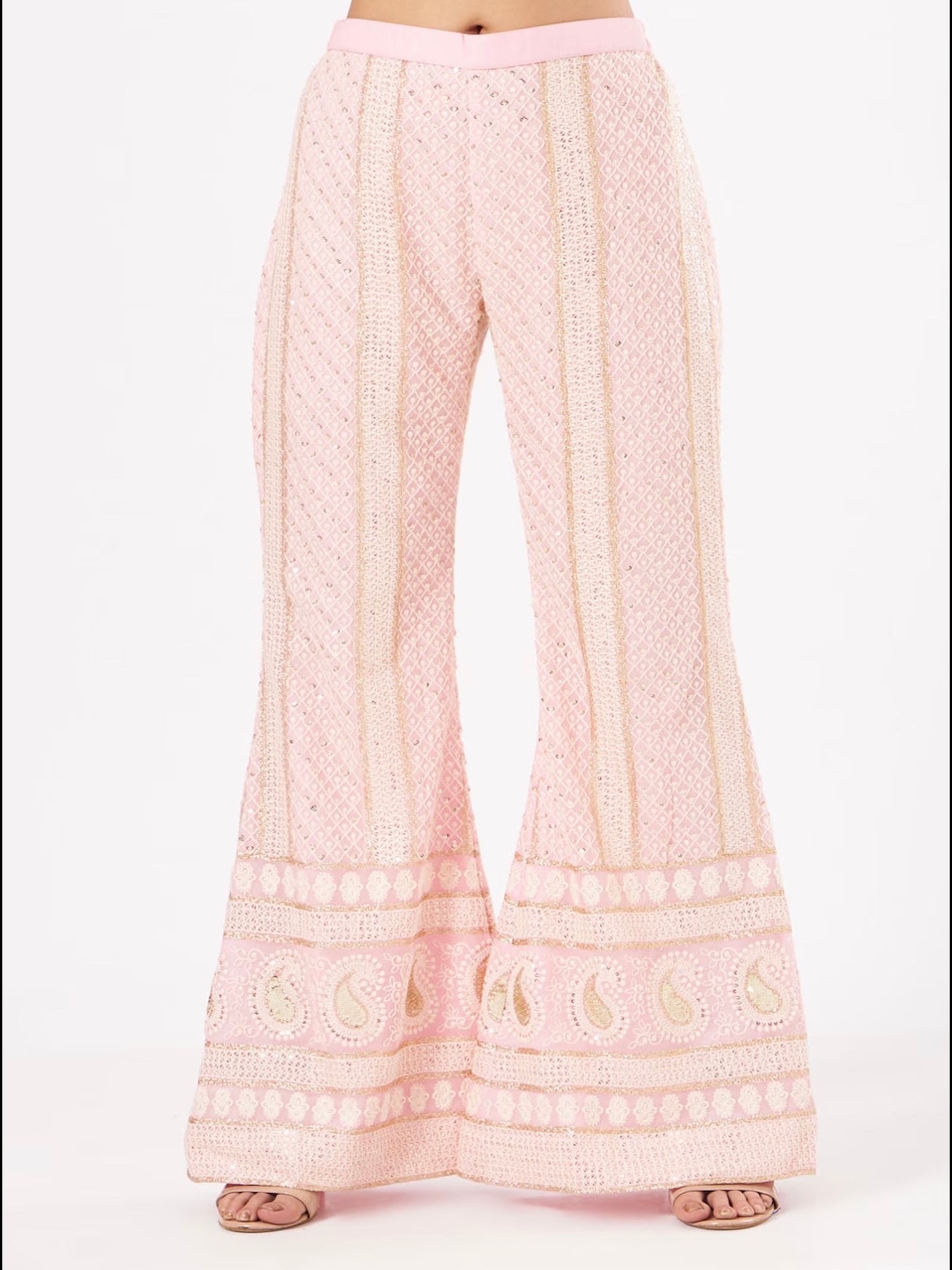 PINK CHIKANKARI COORD SET