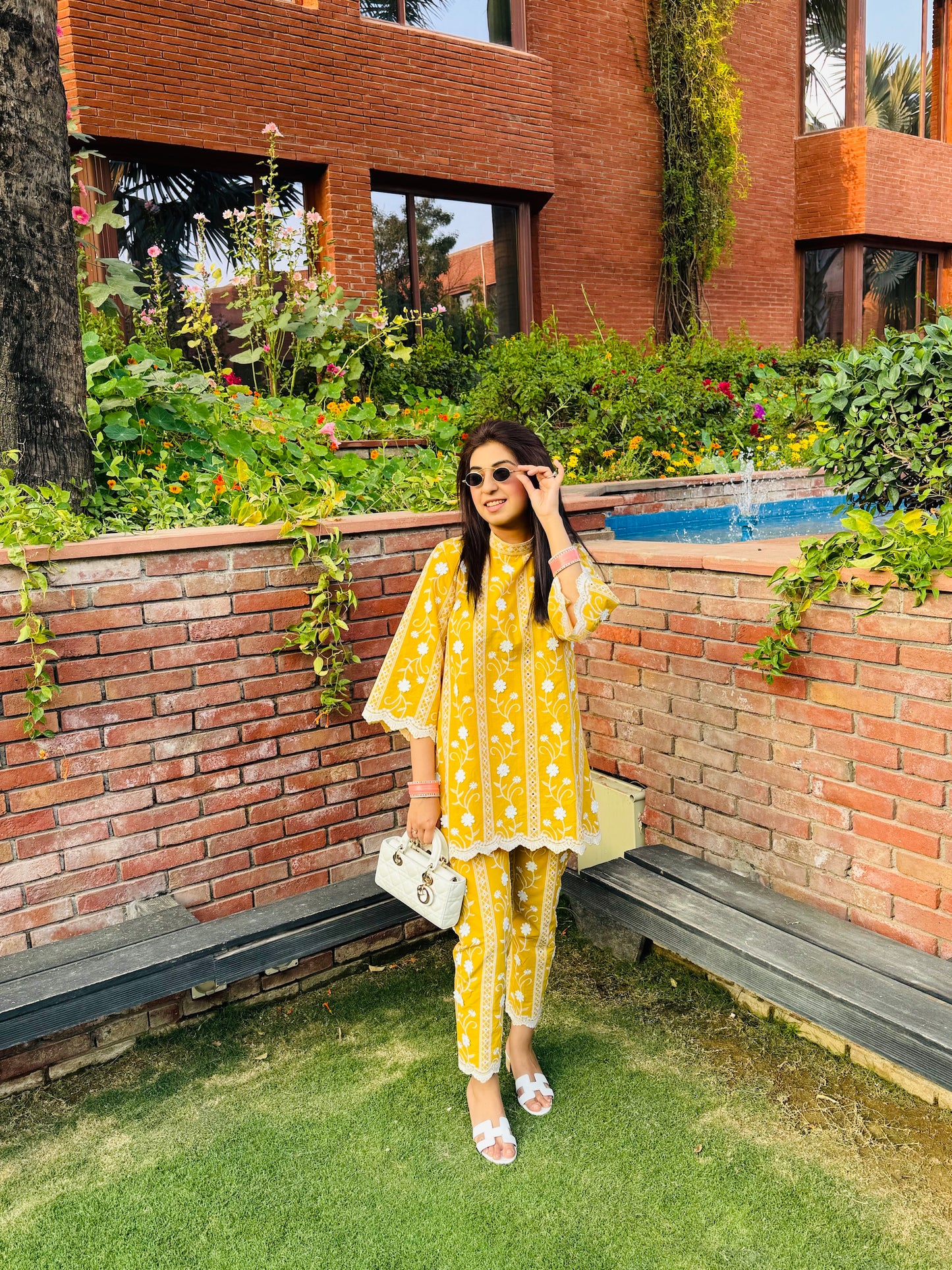 YELLOW COTTON COORD SET