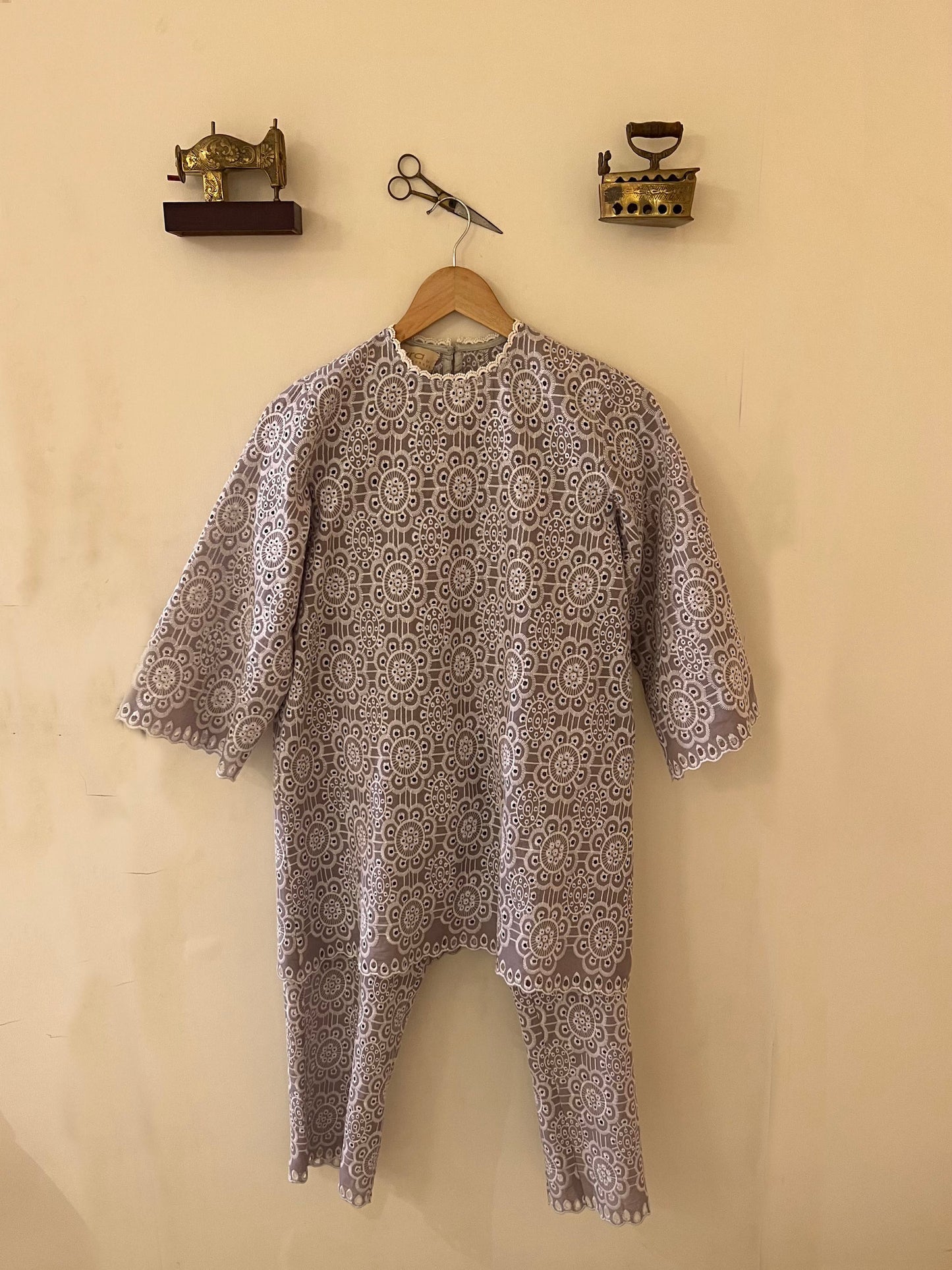 Grey cotton coord set
