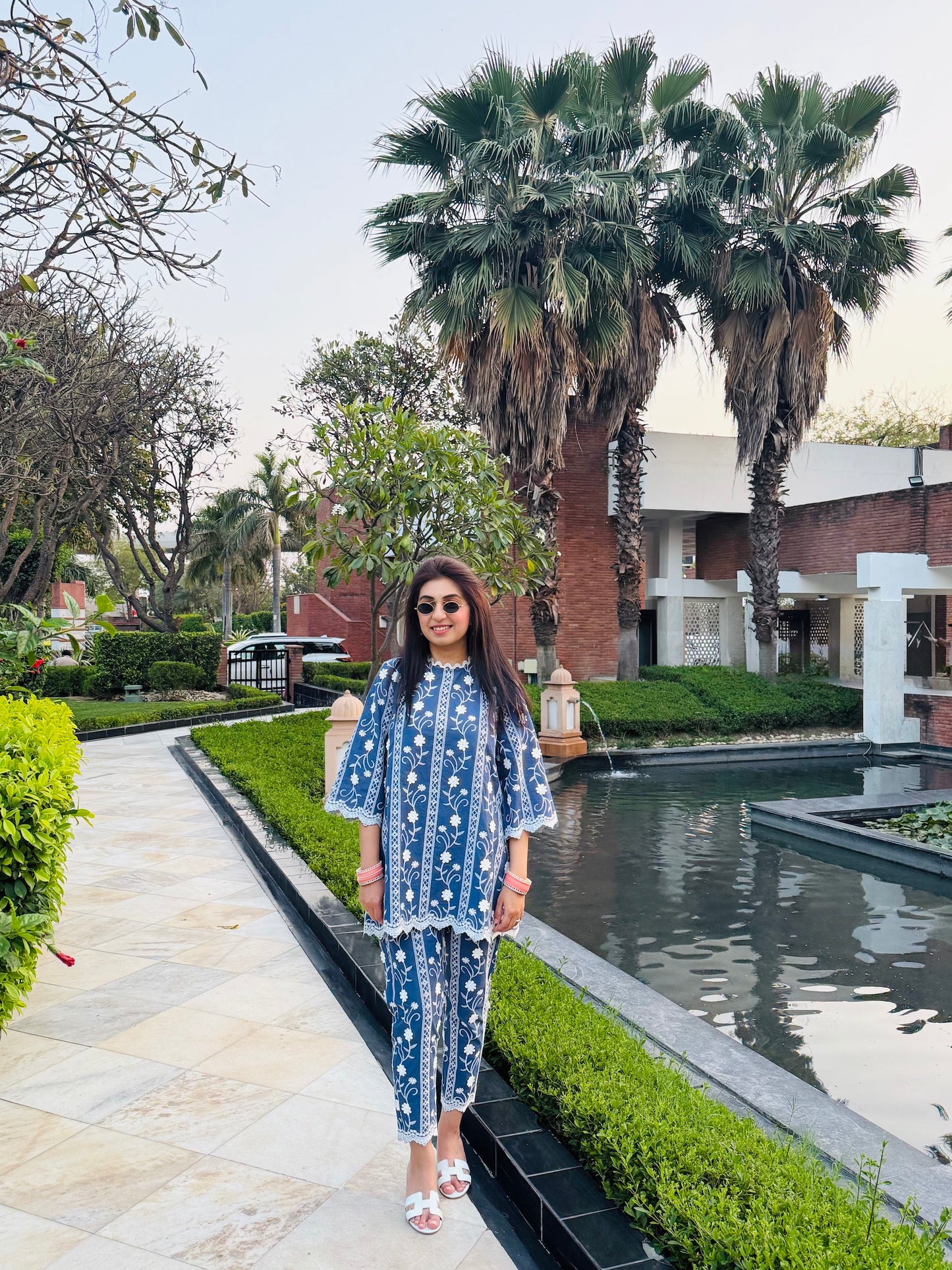 BLUE COTTON COORD SET