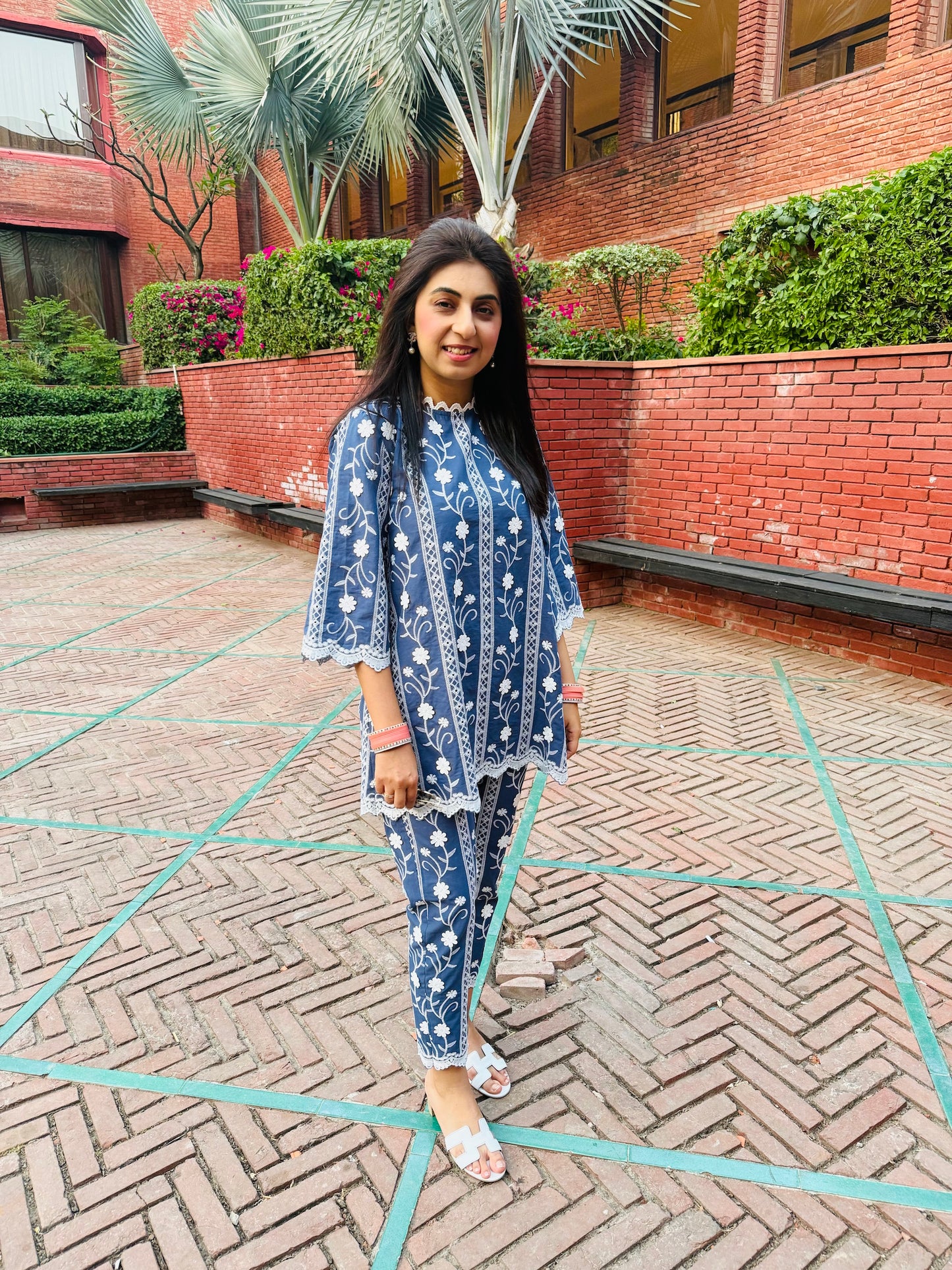 BLUE COTTON COORD SET