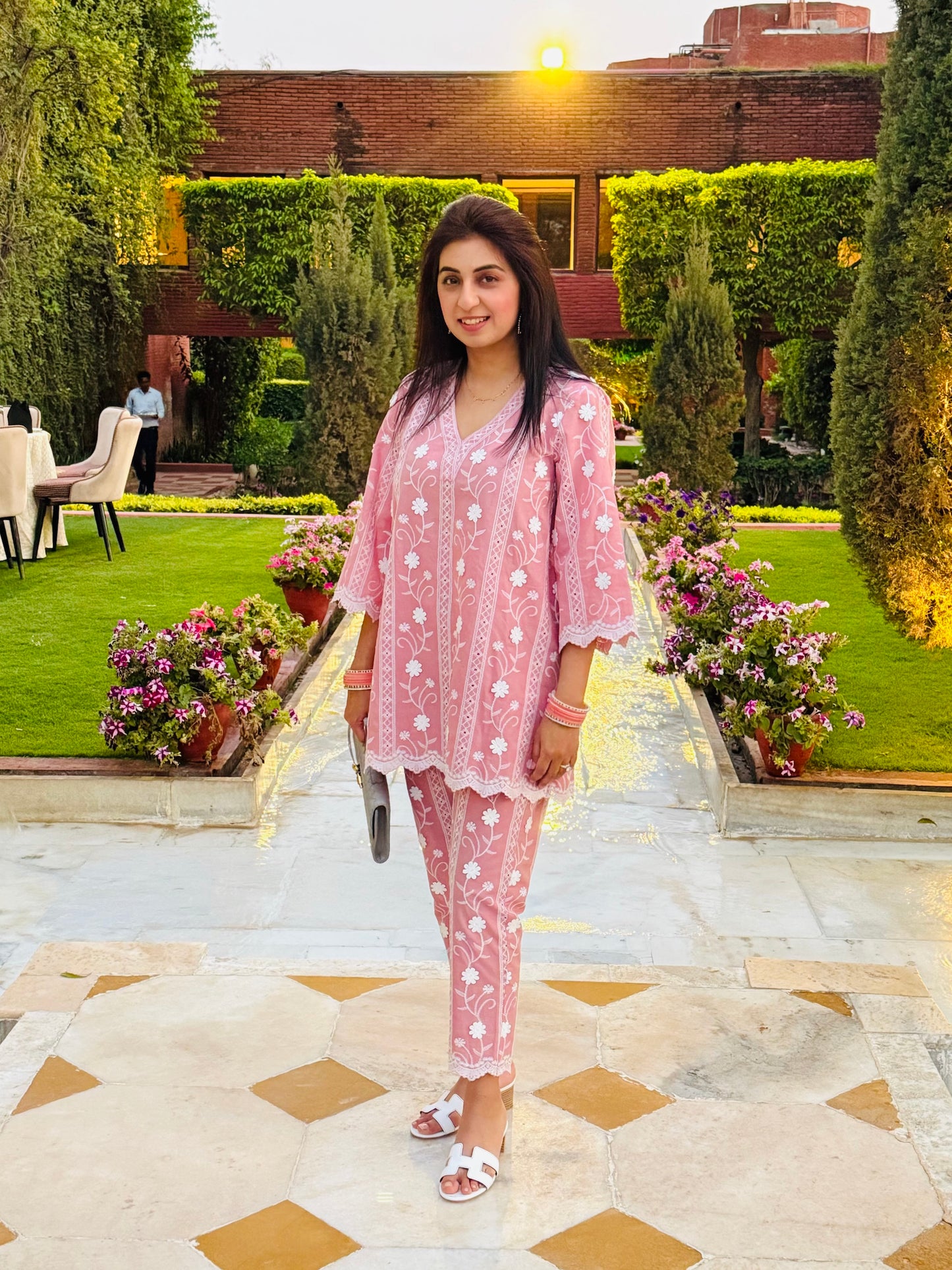 PINK COTTON COORD SET