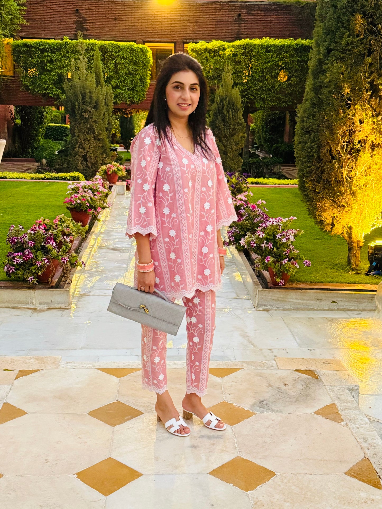 PINK COTTON COORD SET