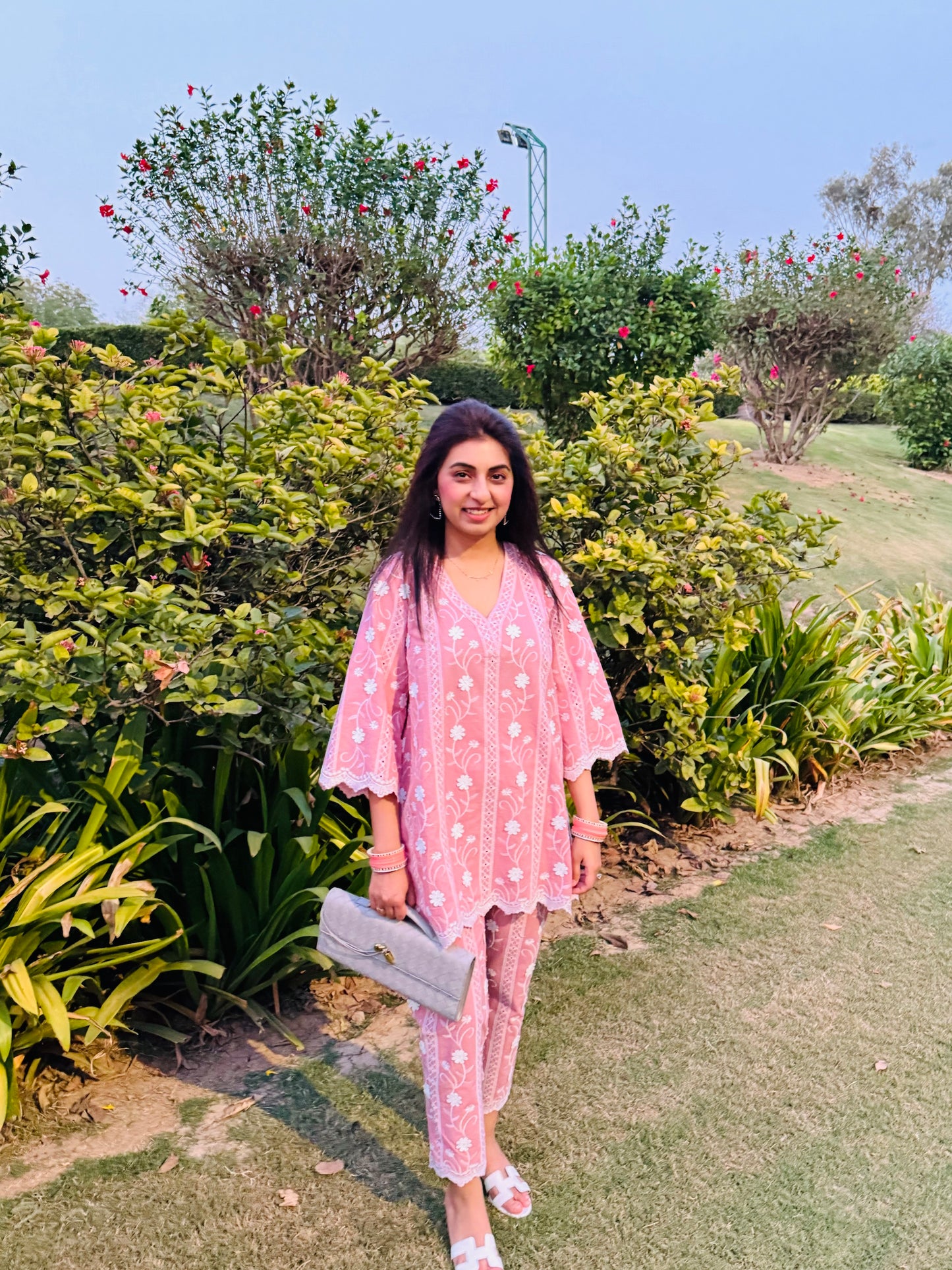 PINK COTTON COORD SET