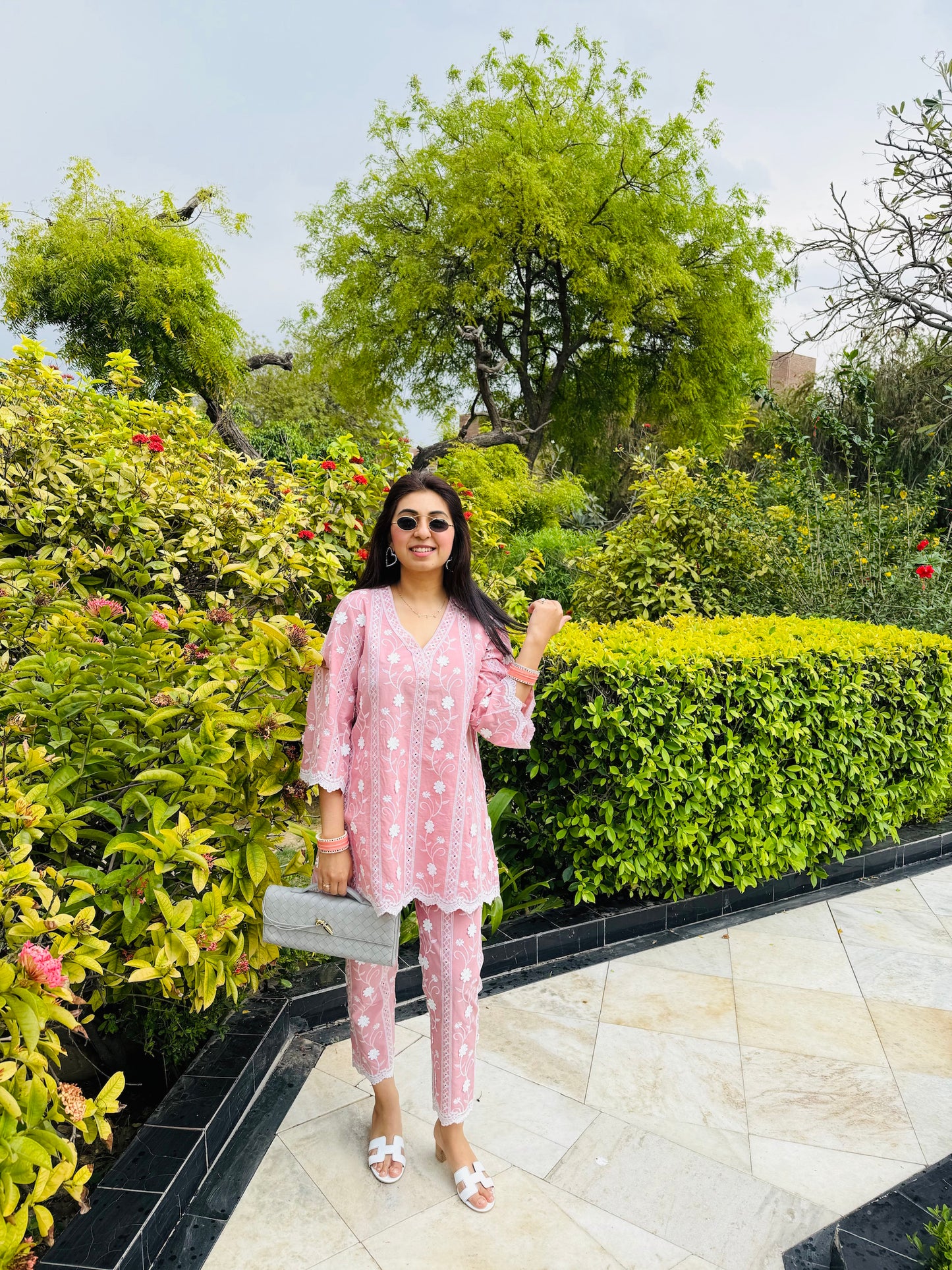 PINK COTTON COORD SET