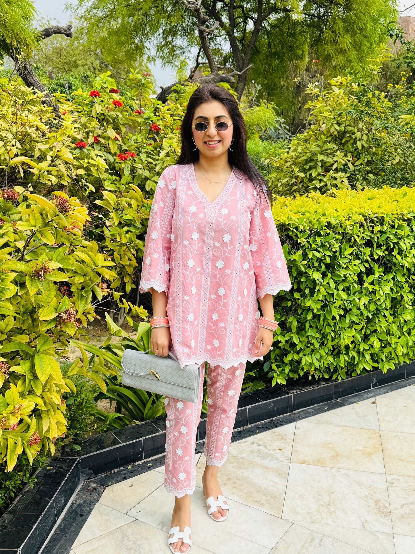 PINK COTTON COORD SET