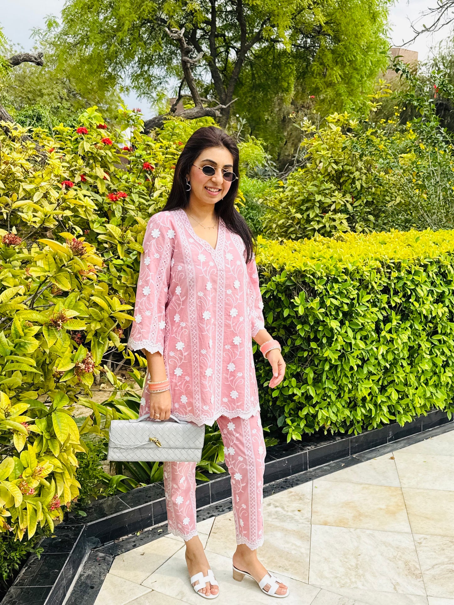 PINK COTTON COORD SET