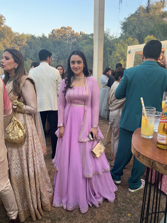 PINK GOTA WORK 3 PIECE SET