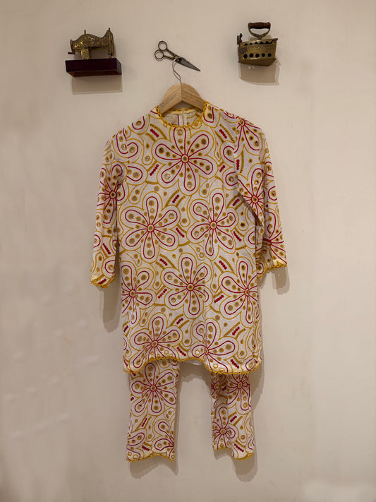 Ivory cotton coord set