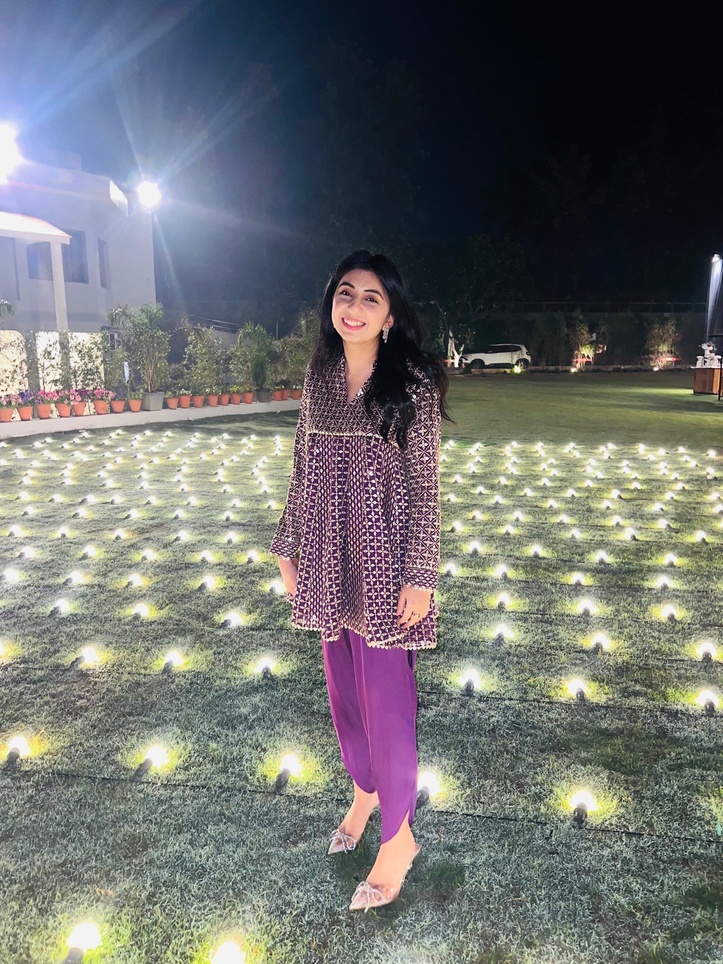 NIKITA KHURANA IN ZARI & SEQUIN DHOTI SET