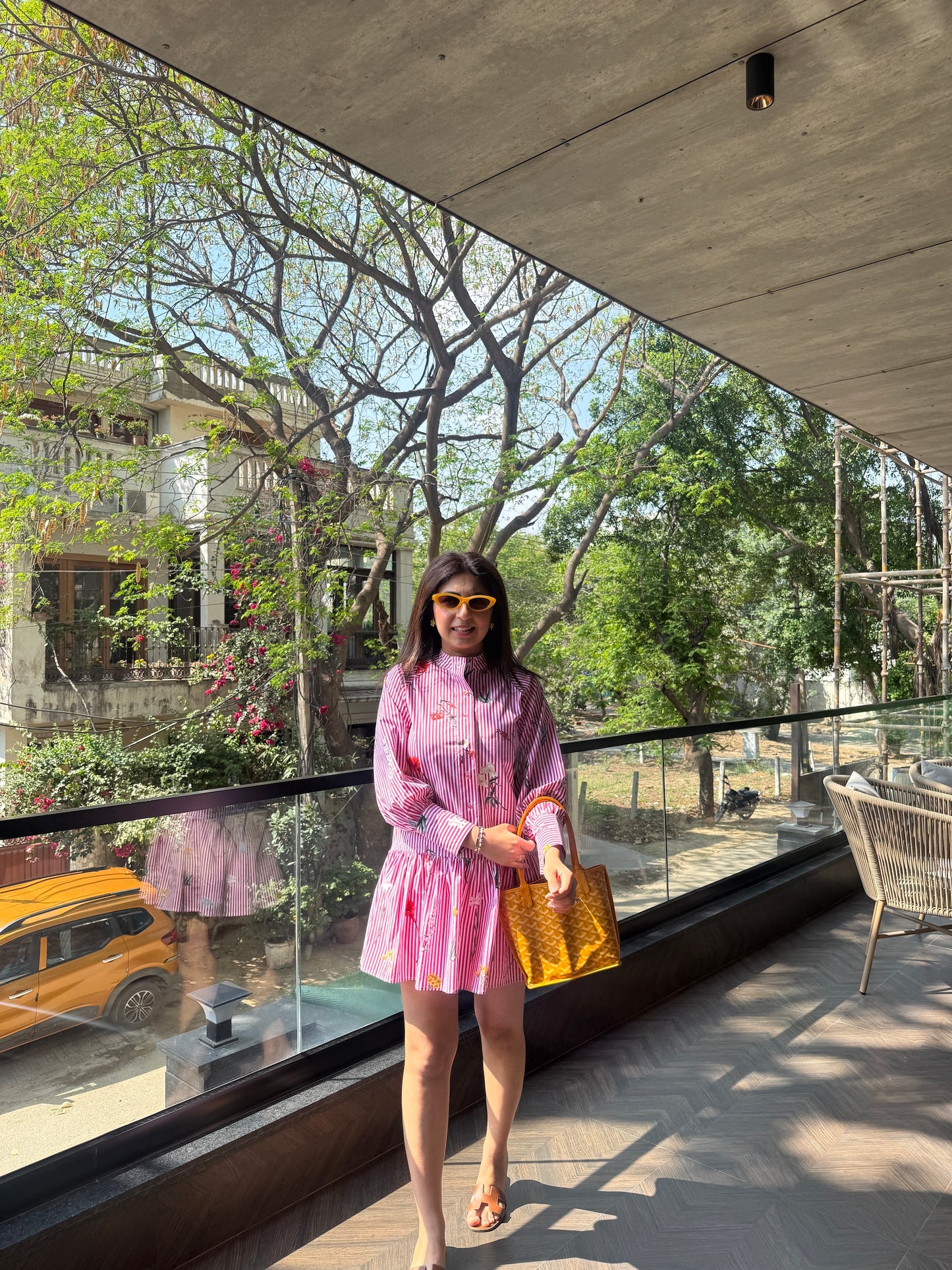 NIKITA KHURANA IN RED COTTON DRESS