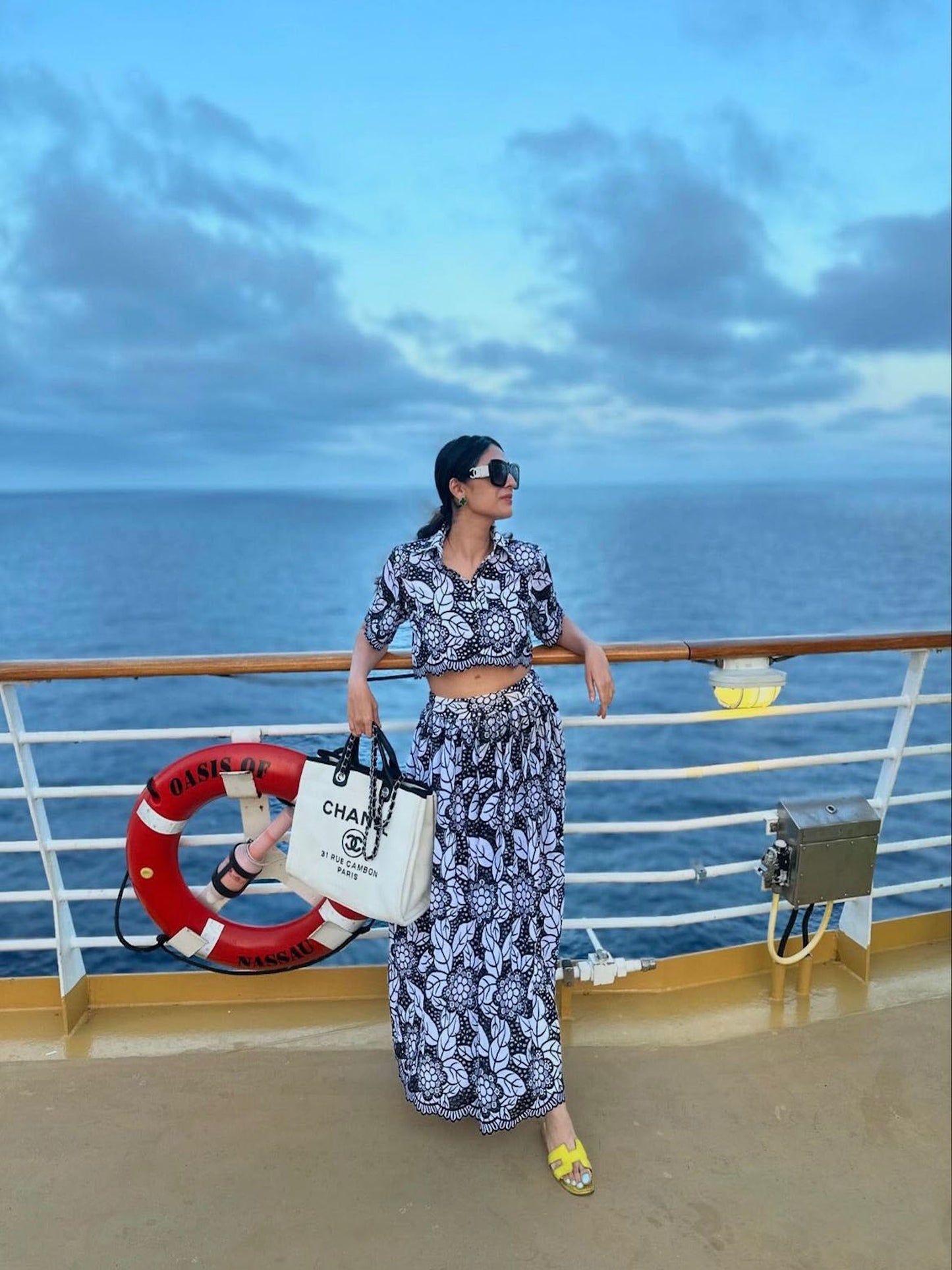 HEENA MALHOTRA IN BLACK COTTON SKIRT COORD SET