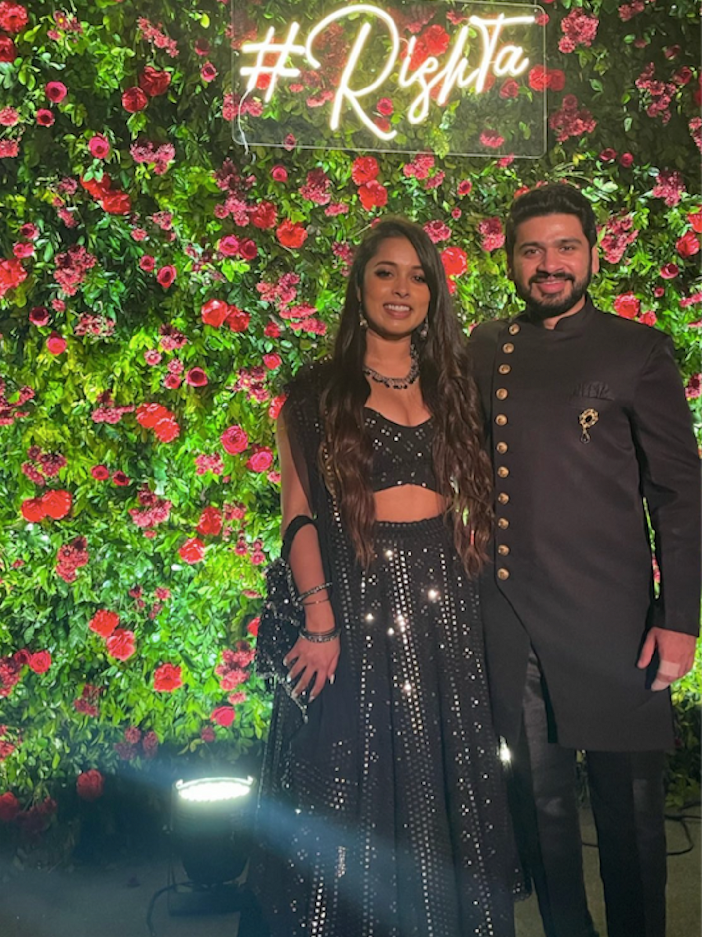 BLACK MIRROR WORK LEHENGA SET