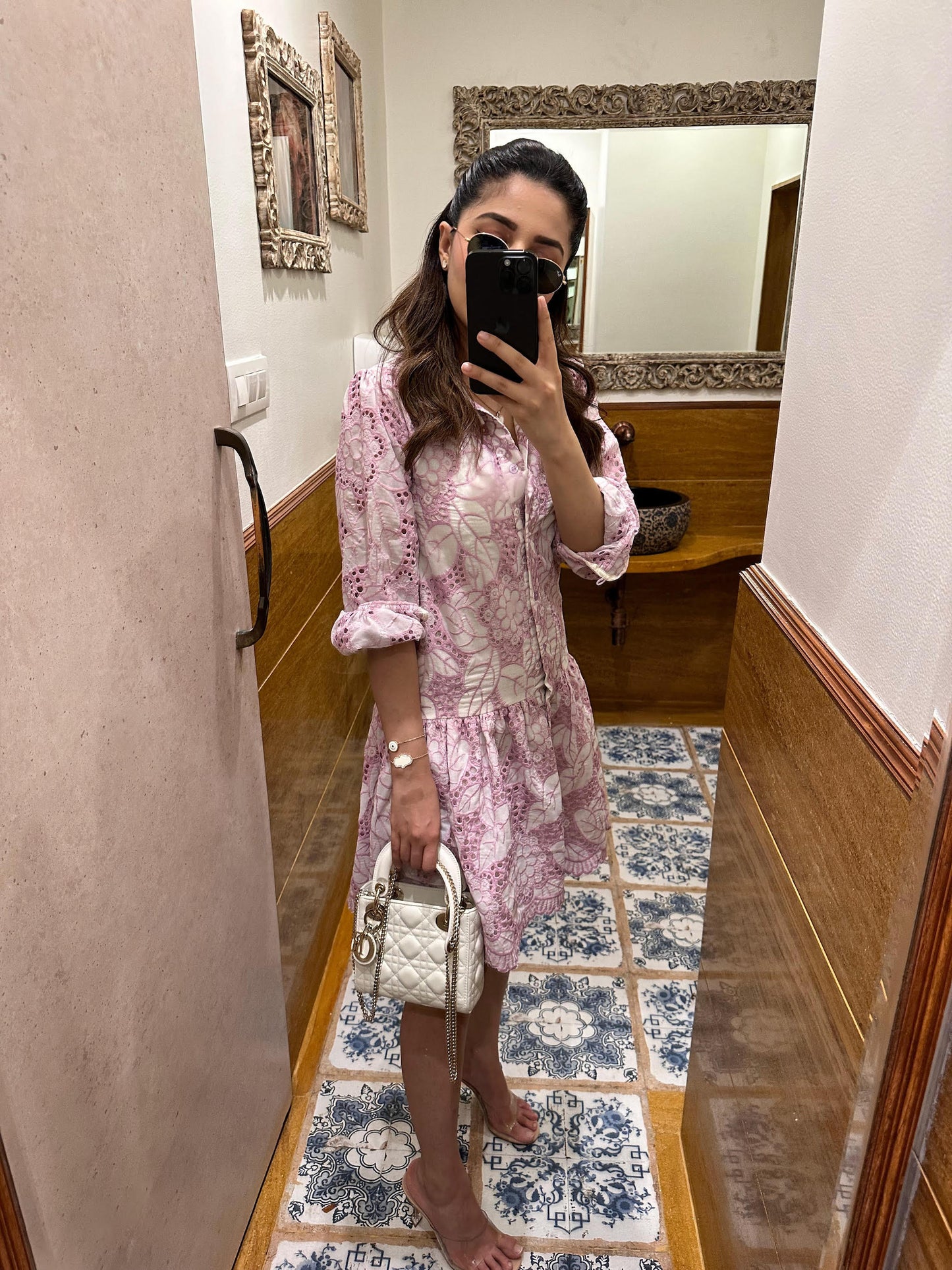 ISHA MULTANI IN PINK COTTON DRESS