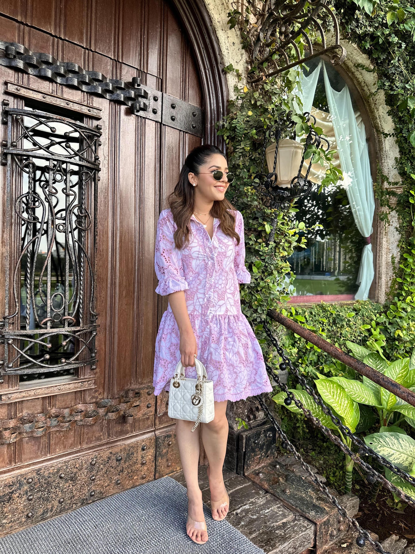 ISHA MULTANI IN PINK COTTON DRESS