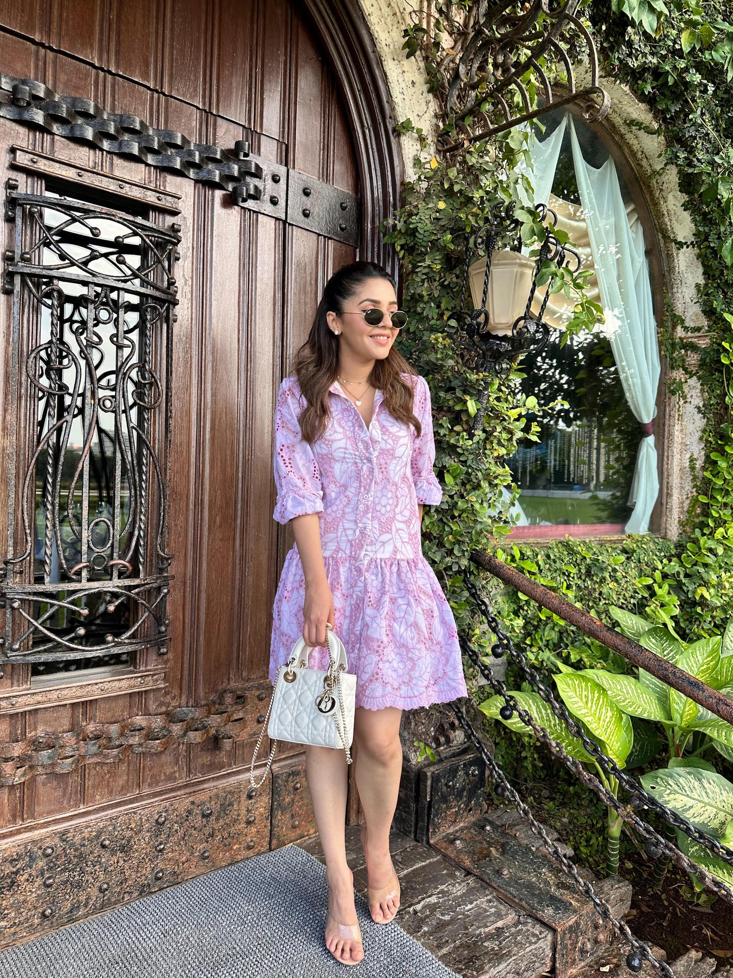 ISHA MULTANI IN PINK COTTON DRESS