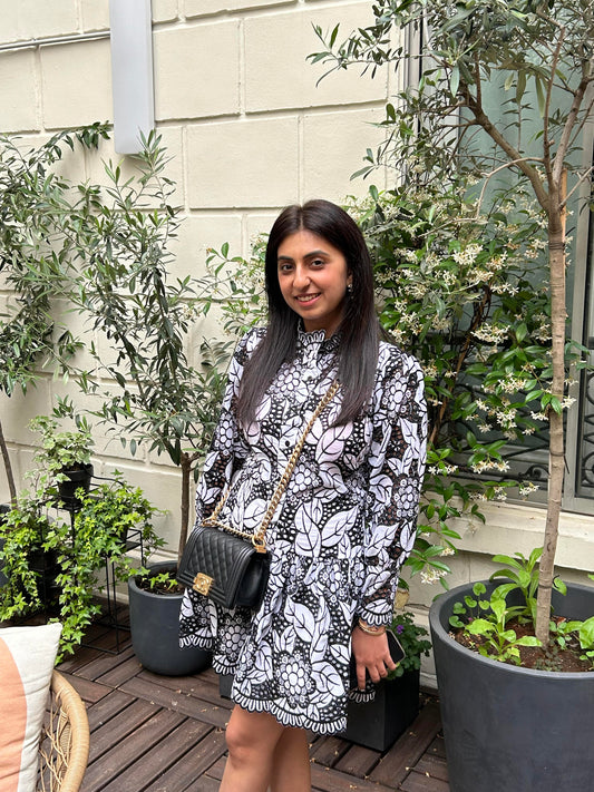 NIKITA KHURANA IN BLACK COTTON DRESS