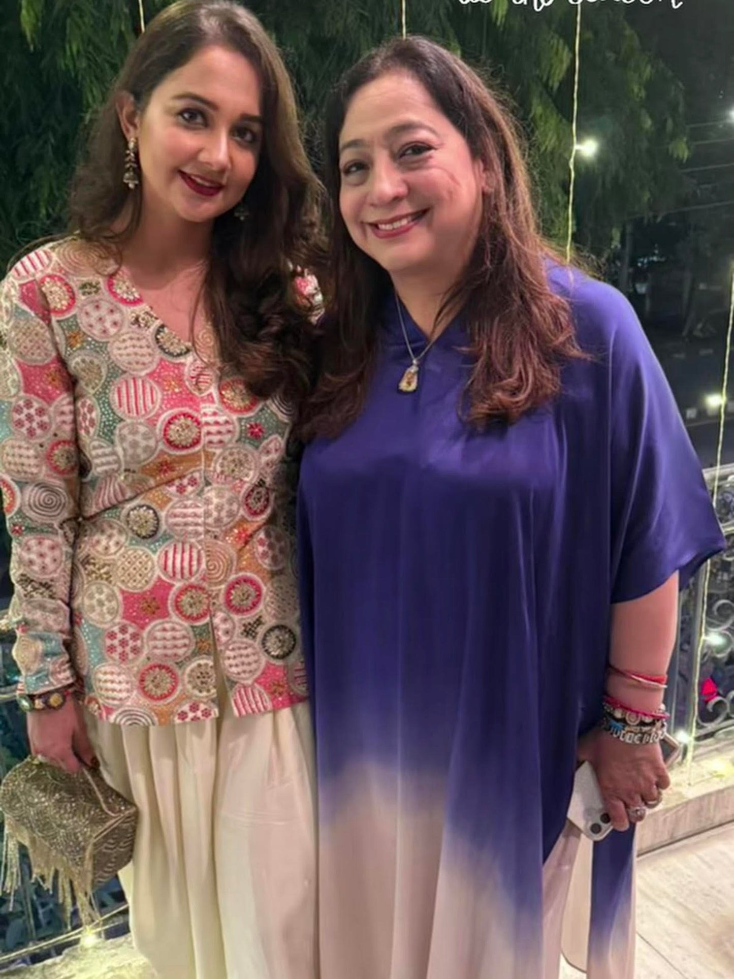 IVORY MULTI COLOR EMBROIDERED DHOTI SET