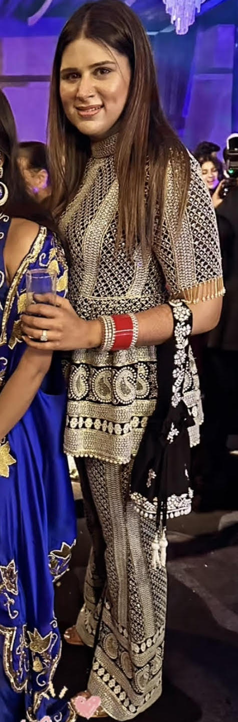 BLACK CHIKANKARI PEPLUM COORD SET