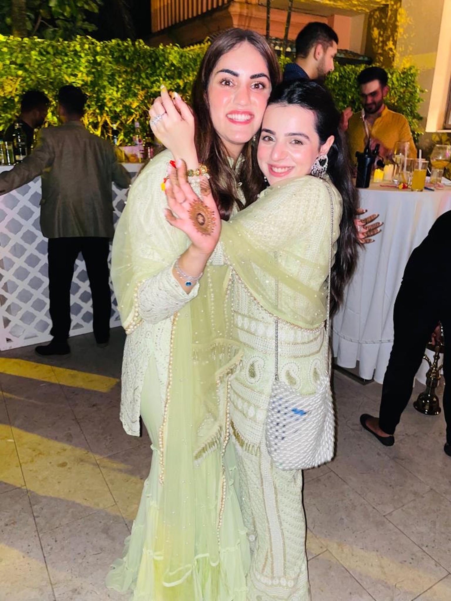TANYA NARANG IN GREEN CHIKANKARI COORD SET