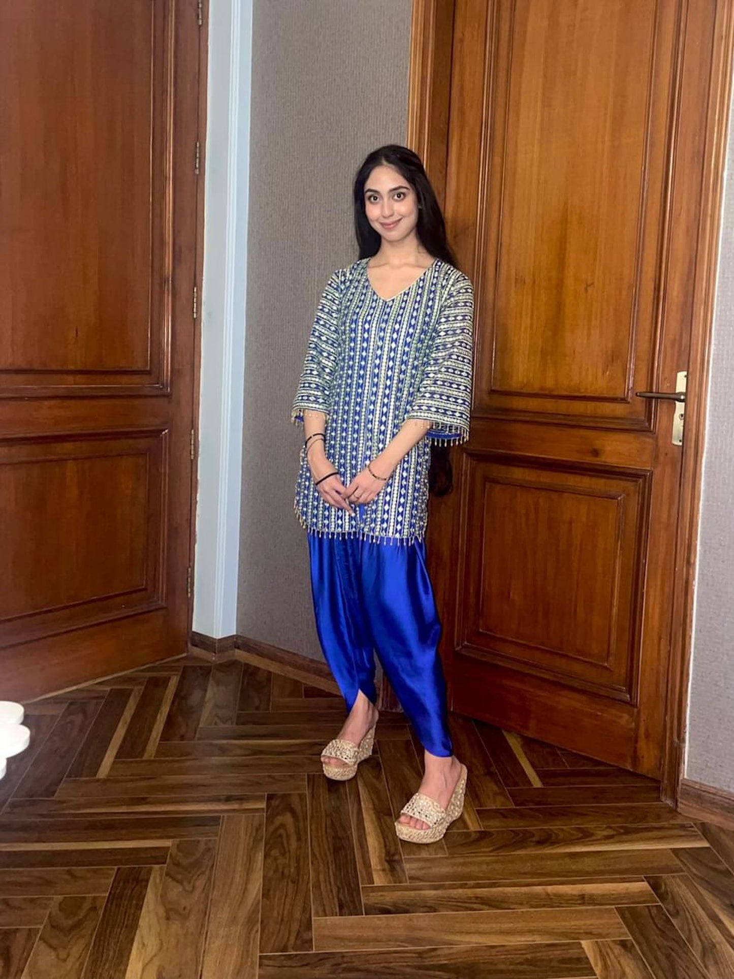 GOTA WORK DHOTI SET