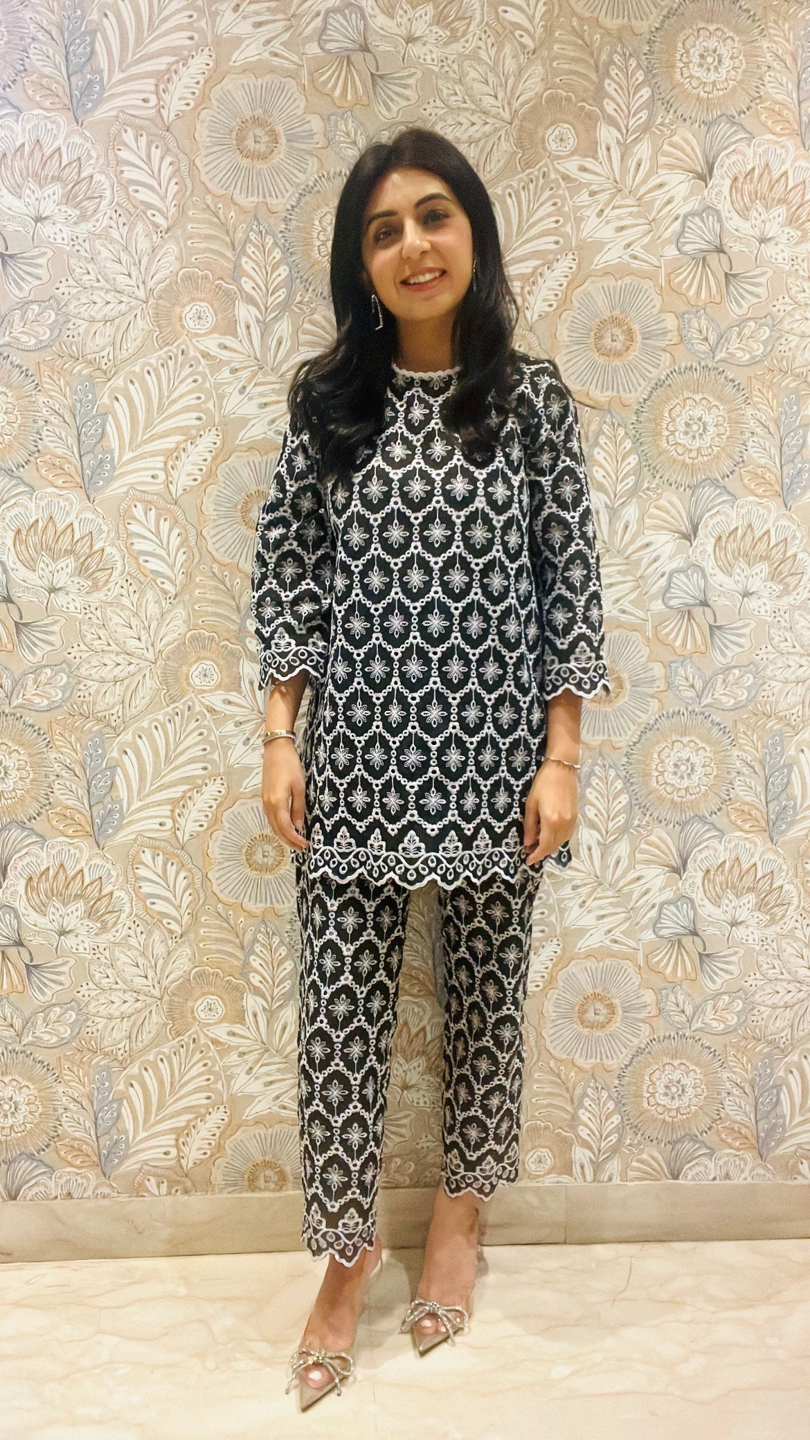 BLACK COTTON COORD SET