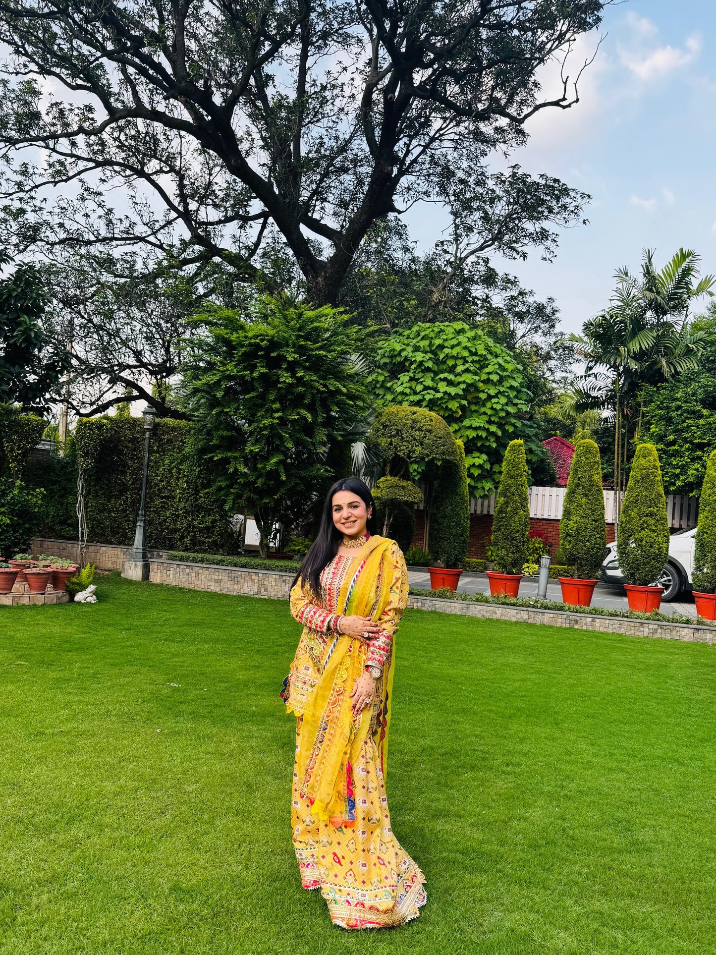 TANYA NARANG IN YELLOW PATOLA SHARARA SET