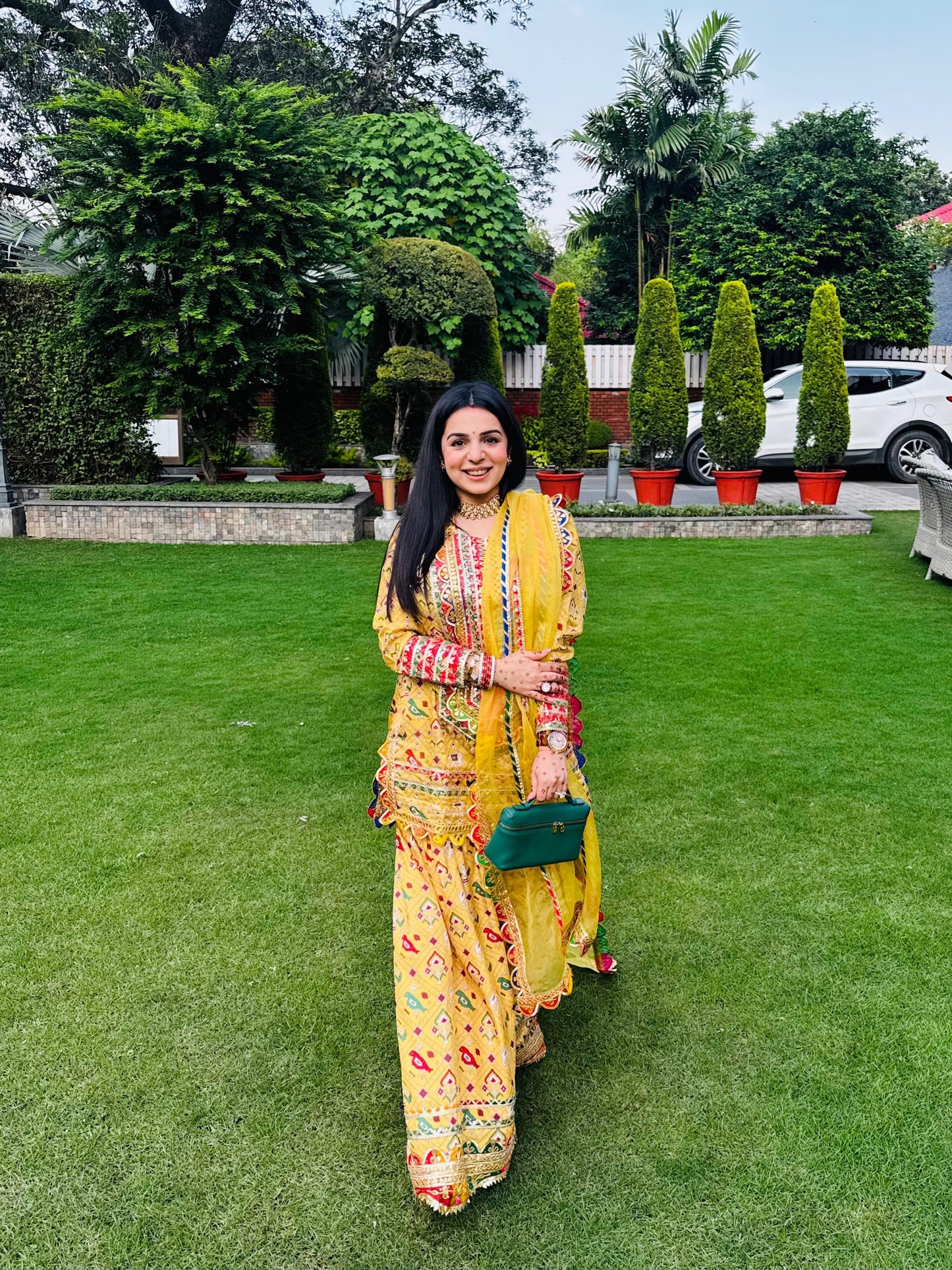 TANYA NARANG IN YELLOW PATOLA SHARARA SET