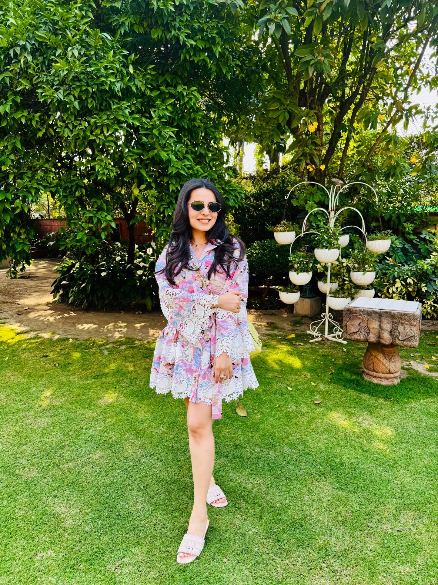 TANYA NARANG IN PINK COTTON DRESS