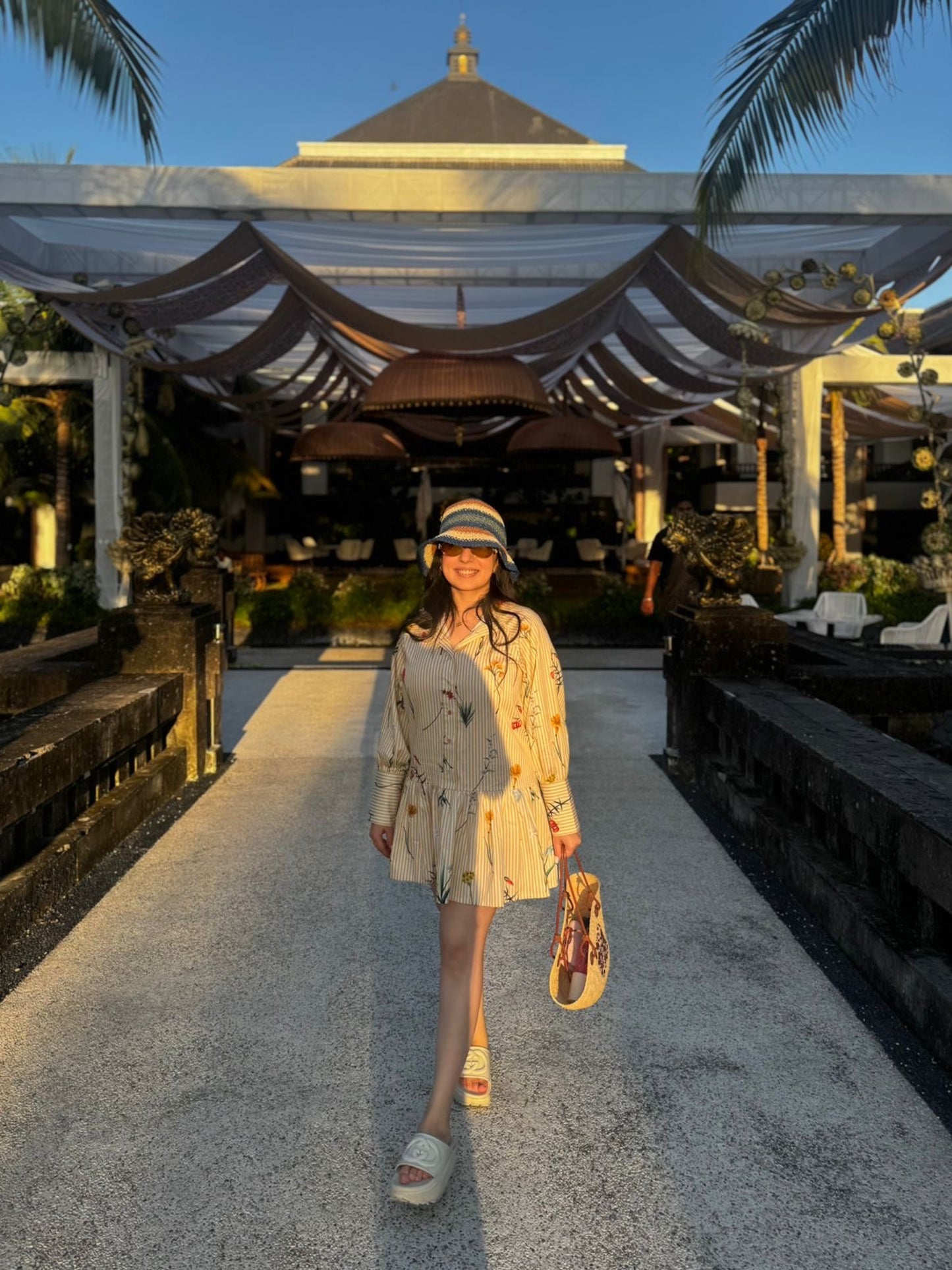 TANYA NARANG IN YELLOW COTTON DRESS