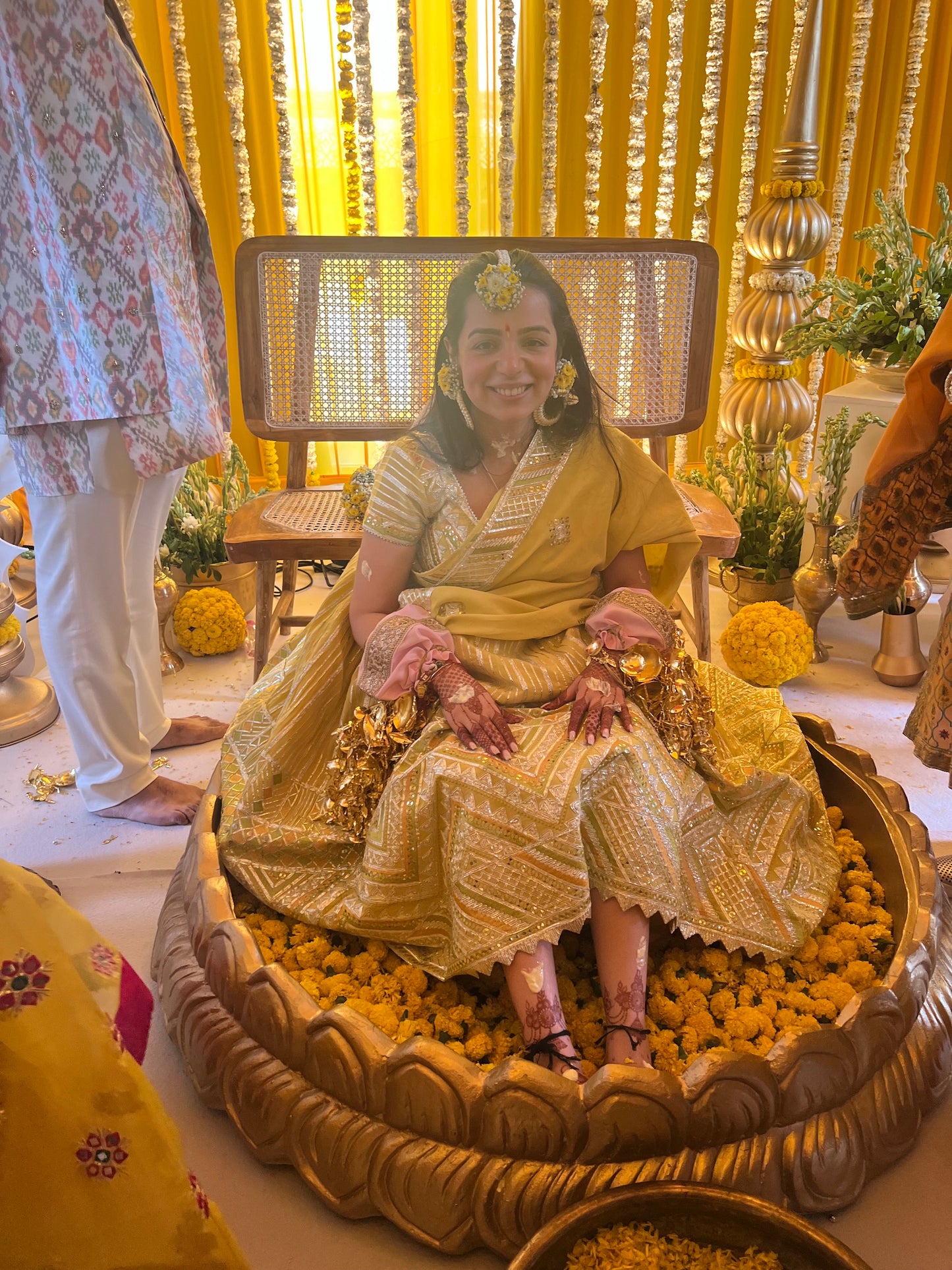 TANYA NARANG IN YELLOW GOTA WORK LEHENGA SET
