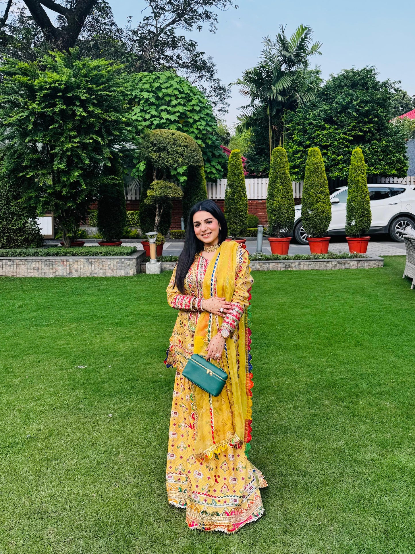 TANYA NARANG IN YELLOW PATOLA SHARARA SET